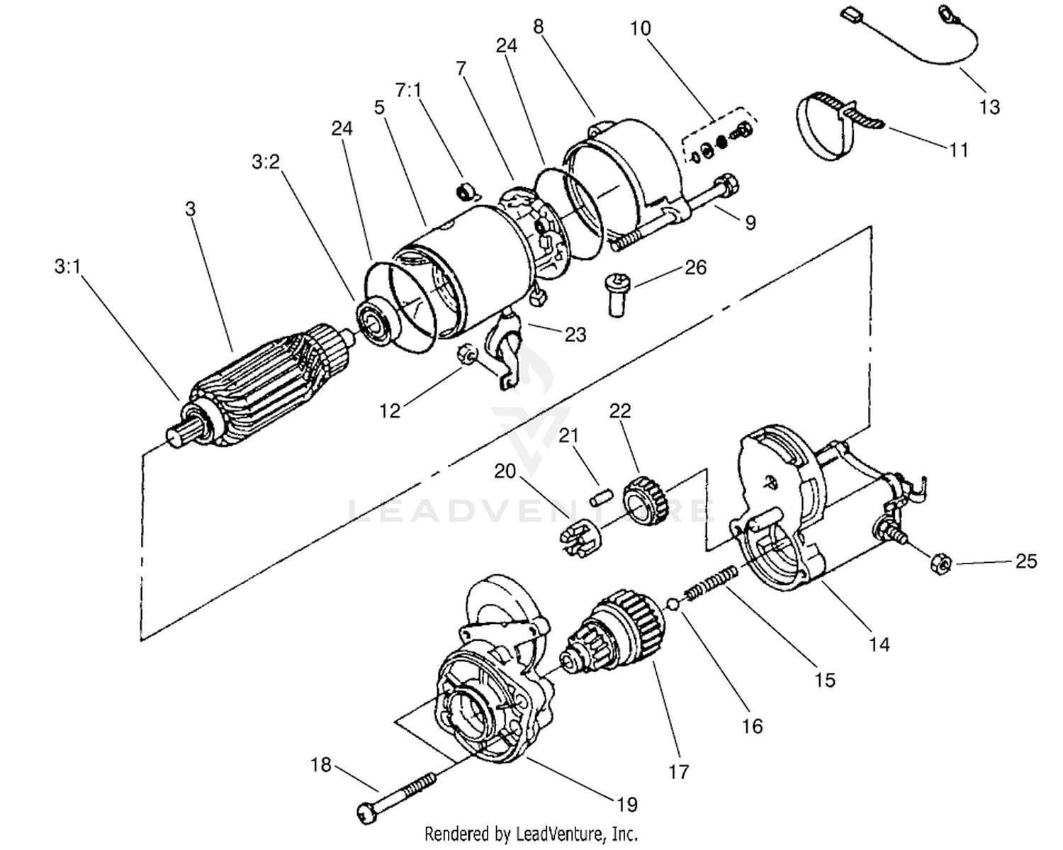 Starter Mount Assembly No. 98-9705