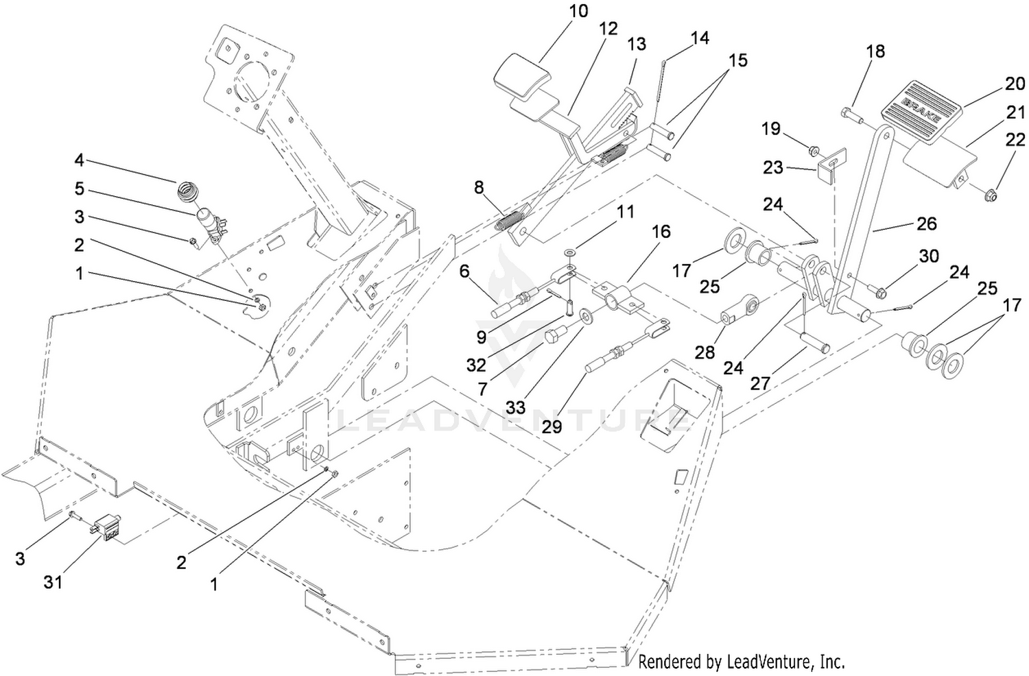 Brake Pedal Assembly