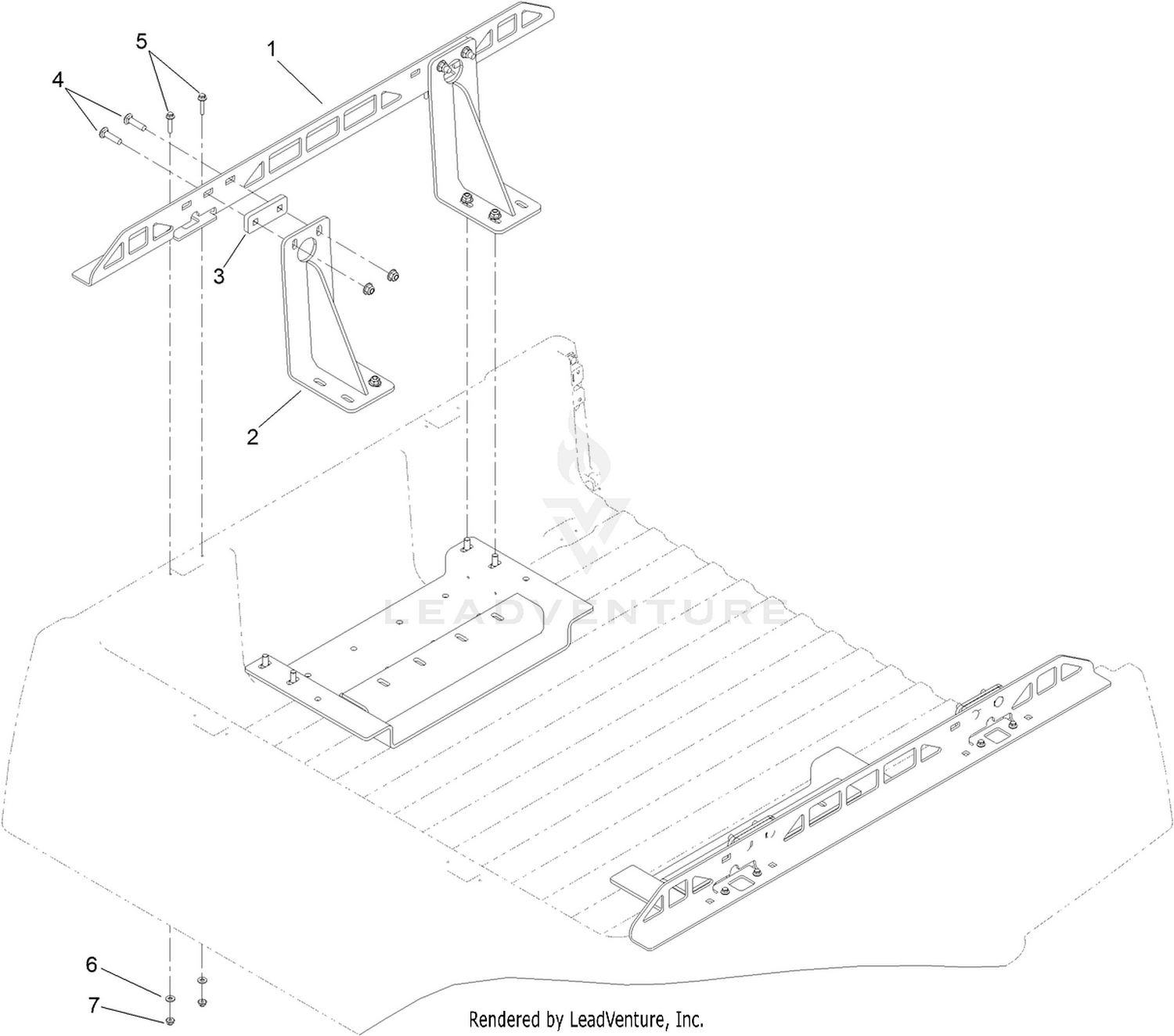 Bed Mount Assembly B