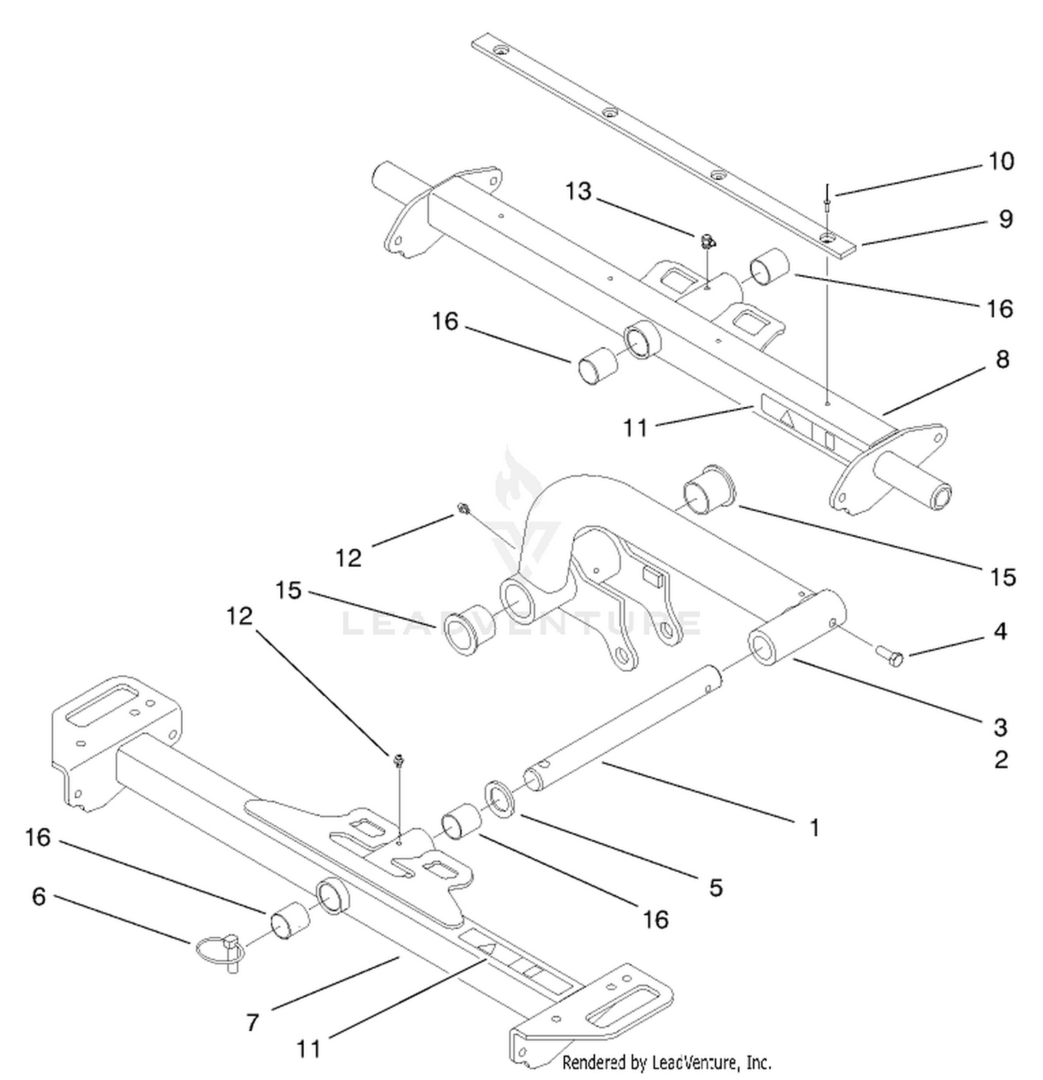 Carrier Frame and Lift Arm Assembly