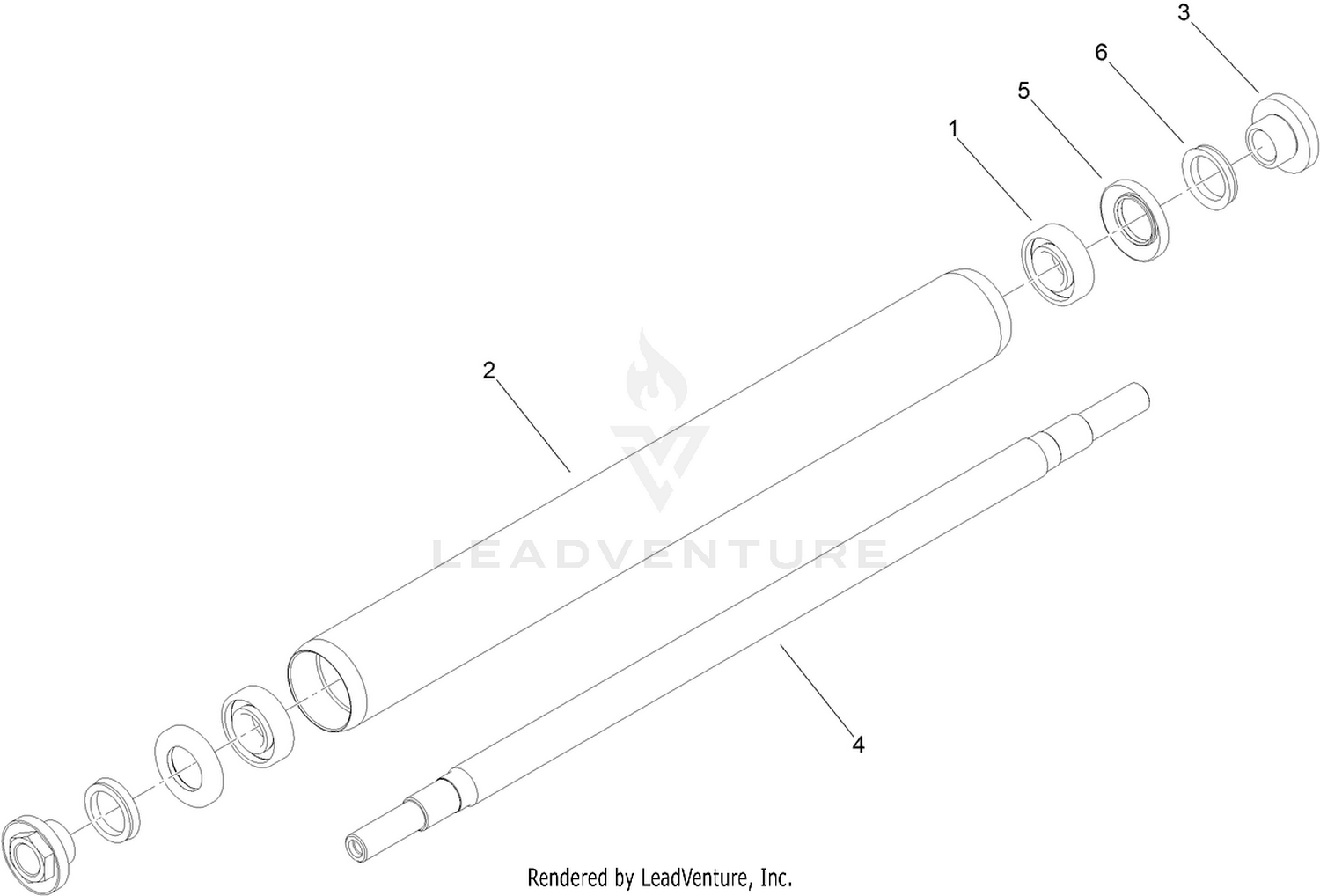 2 Inch Diameter Full Roller Assembly No. 120-9605