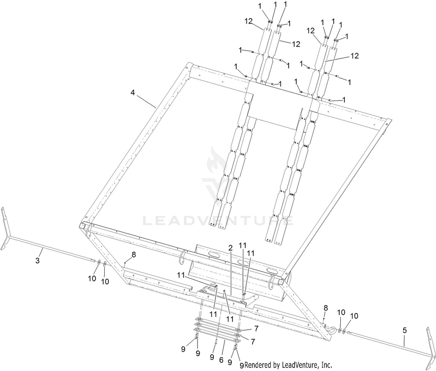 Hopper Frame Assembly No. 120-6150