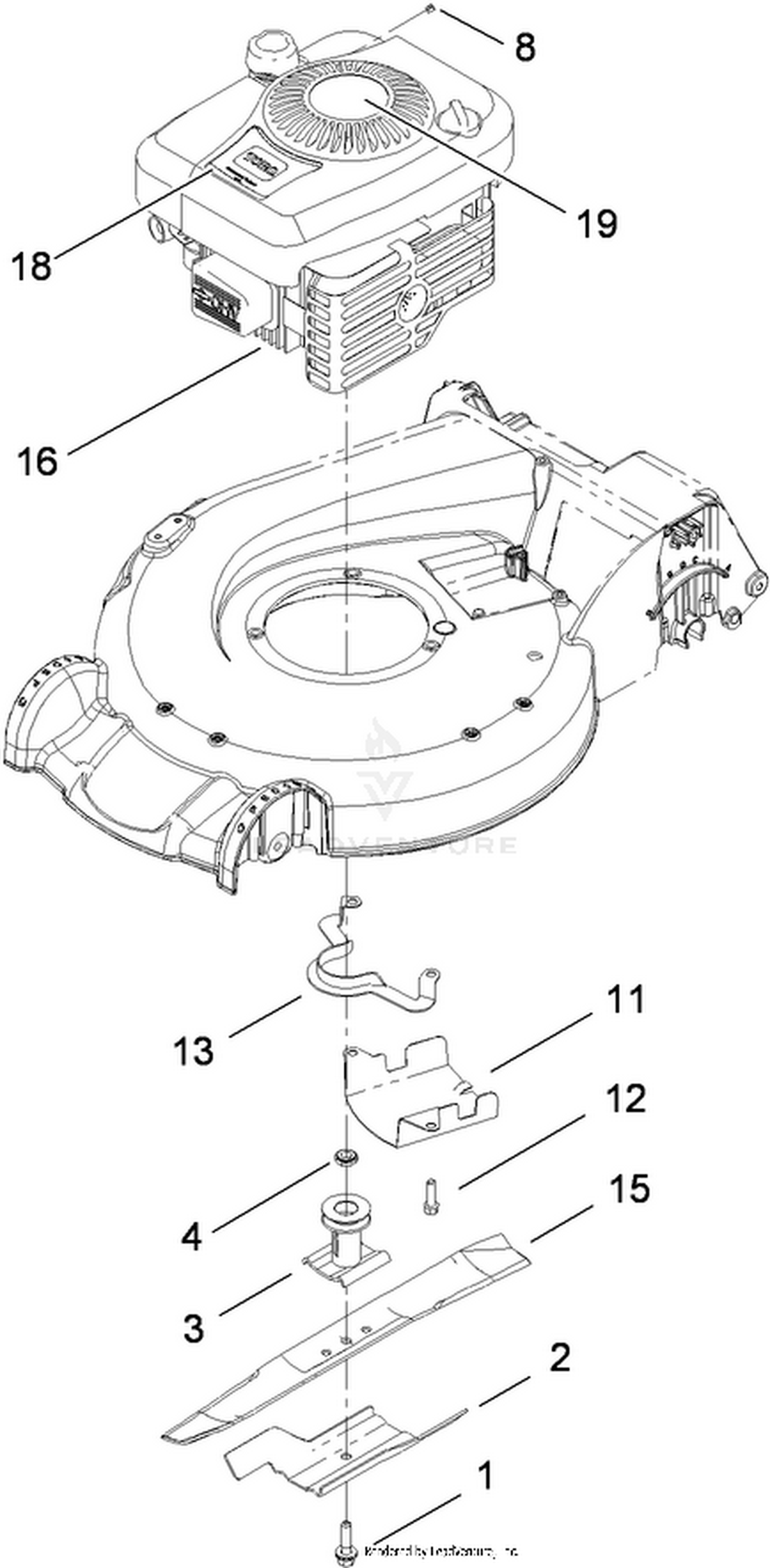 Engine and Blade Assembly