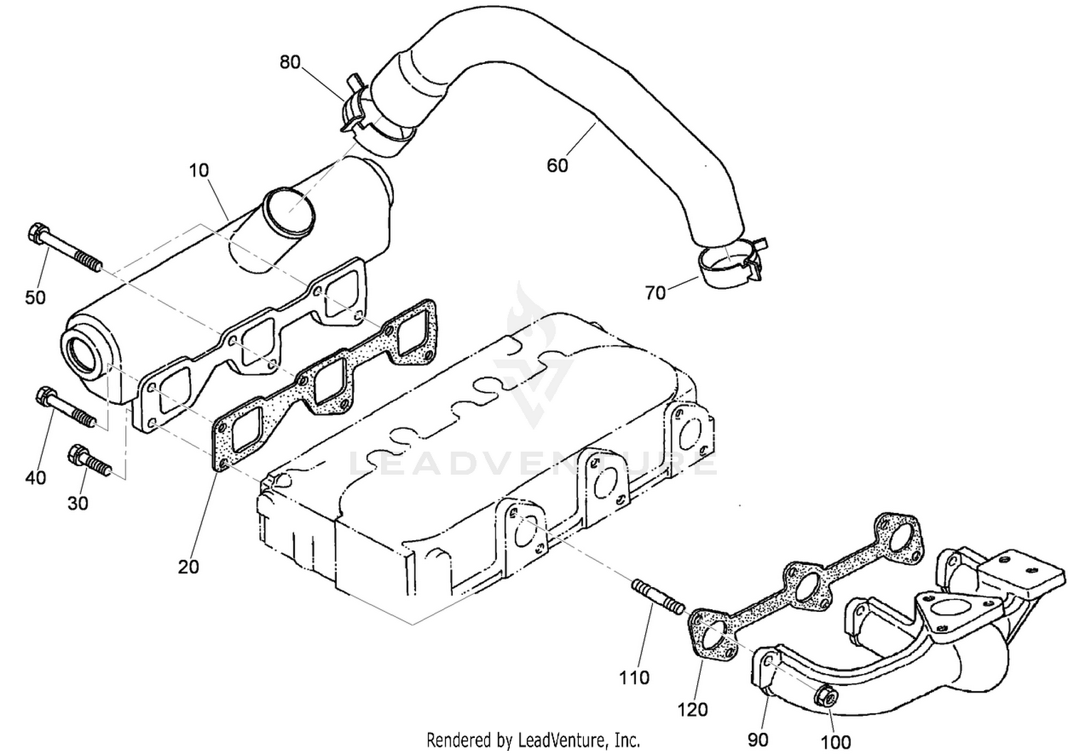 Inlet and Exhaust Manifold Assembly