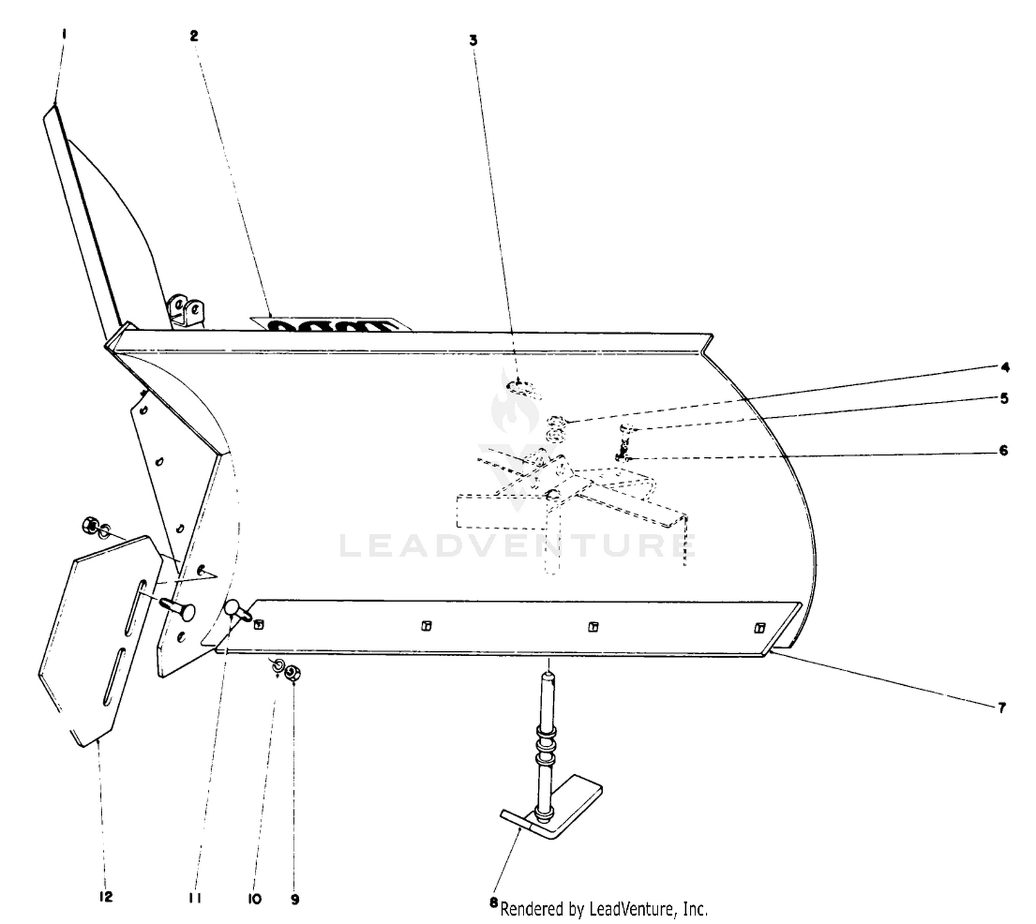 V-Plow Model No. 30750 (optional)