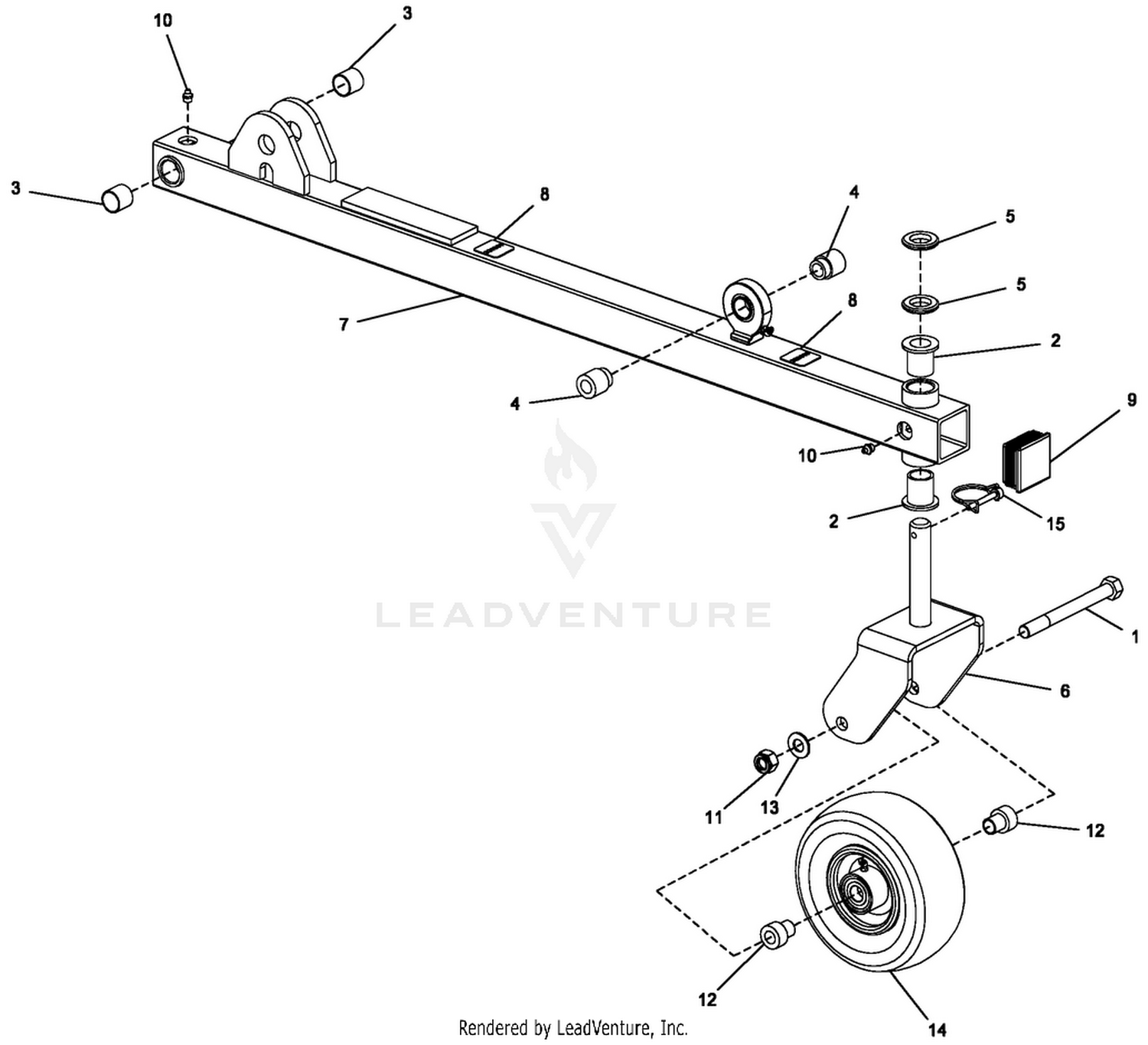 Lift Arm - Front Deck