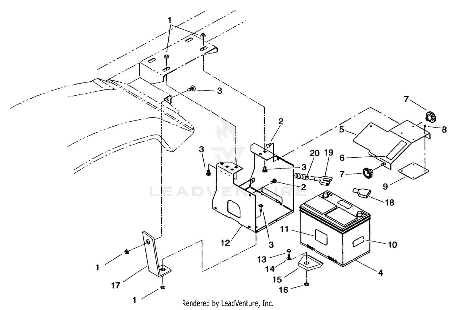 BATTERY MOUNT ASM