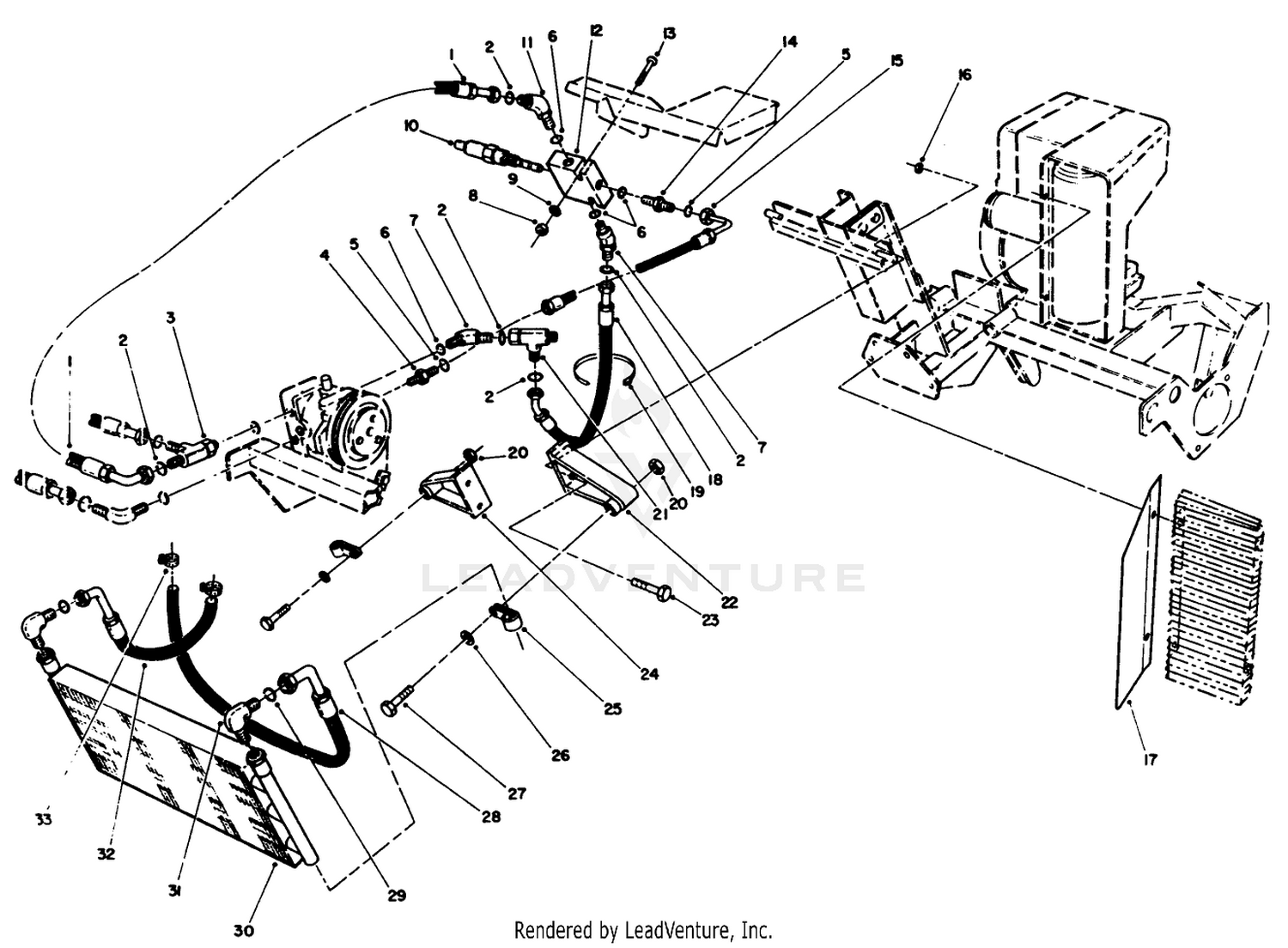 Hydraulic Oil Cooler Assembly