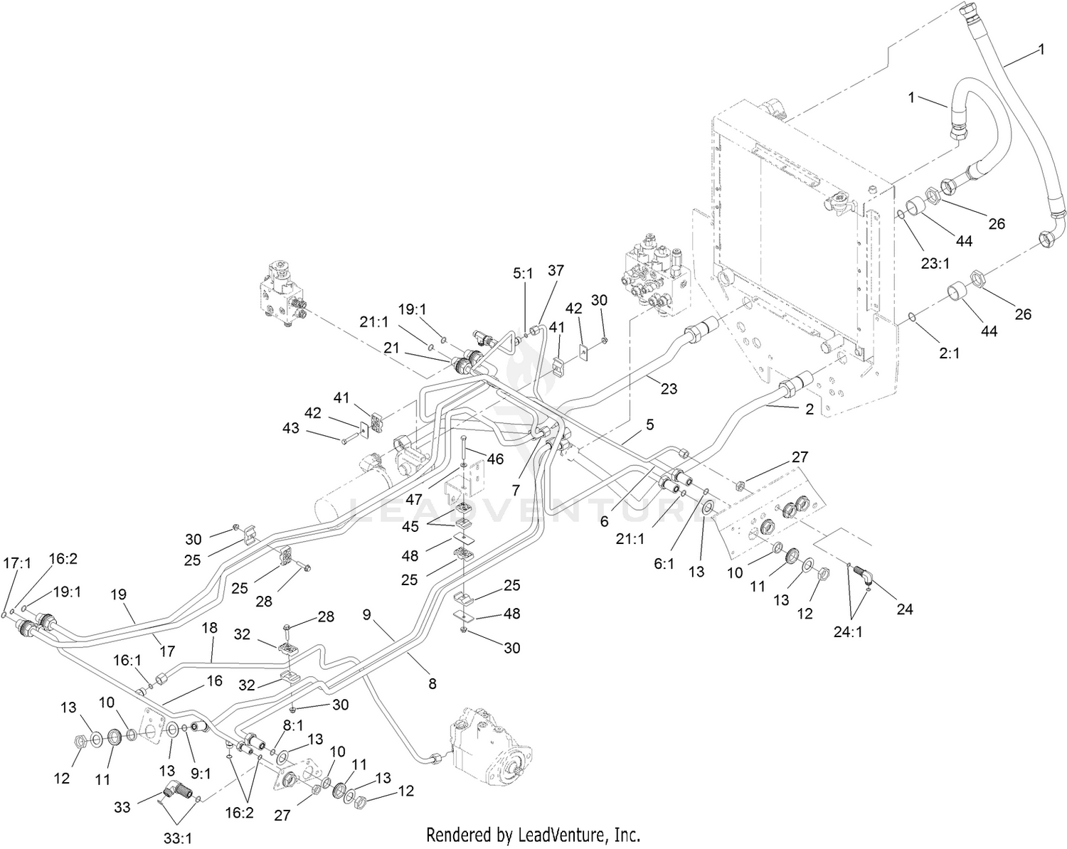 Hydraulic Mow Circuit Assembly