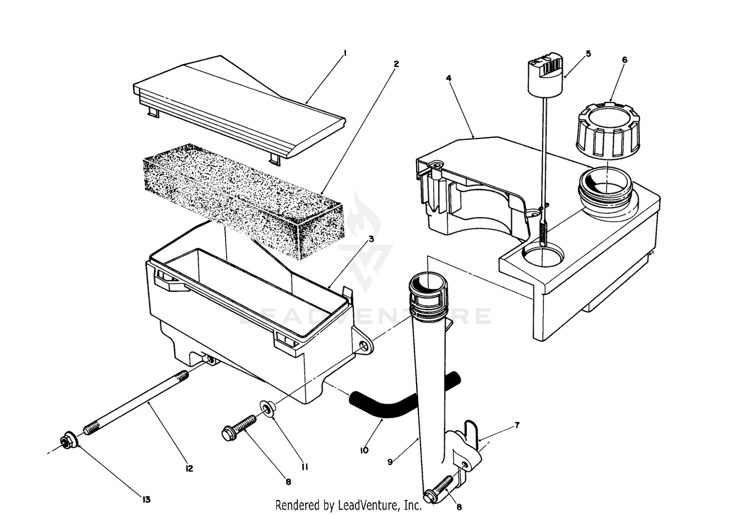 Air Cleaner  Fuel Tank Assembly (engine No. Vmg6, Vmj8  Vmk9)