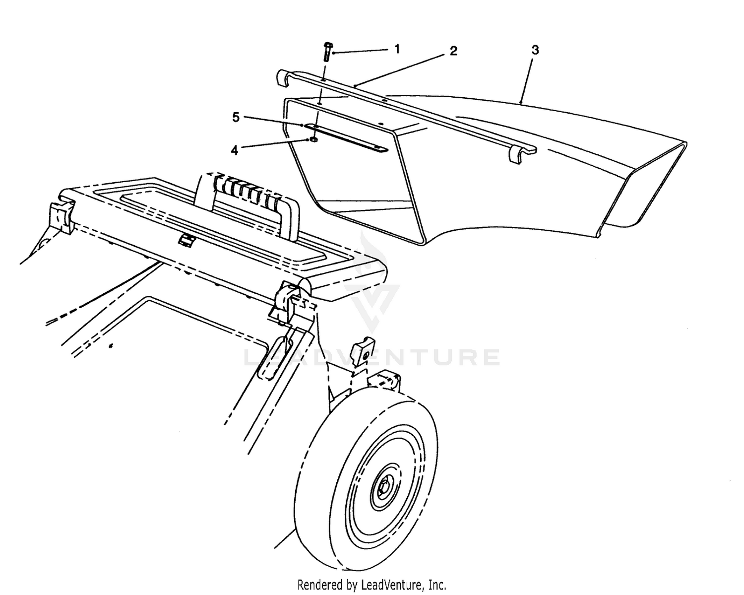 Side Discharge Chute Model No. 59112 (optional)