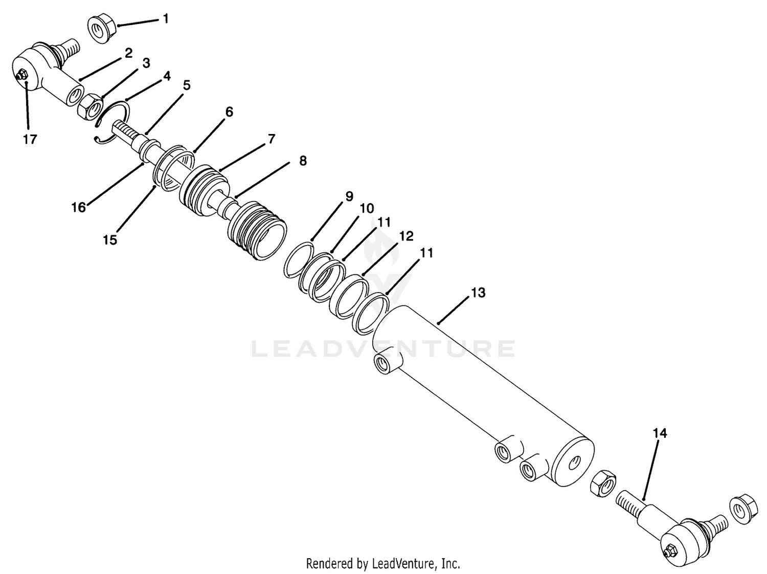 Hydraulic Cylinder Assembly No. 86-2190