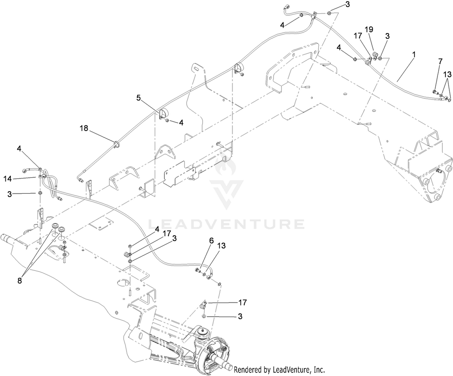 Hydraulic Brake Line Assembly