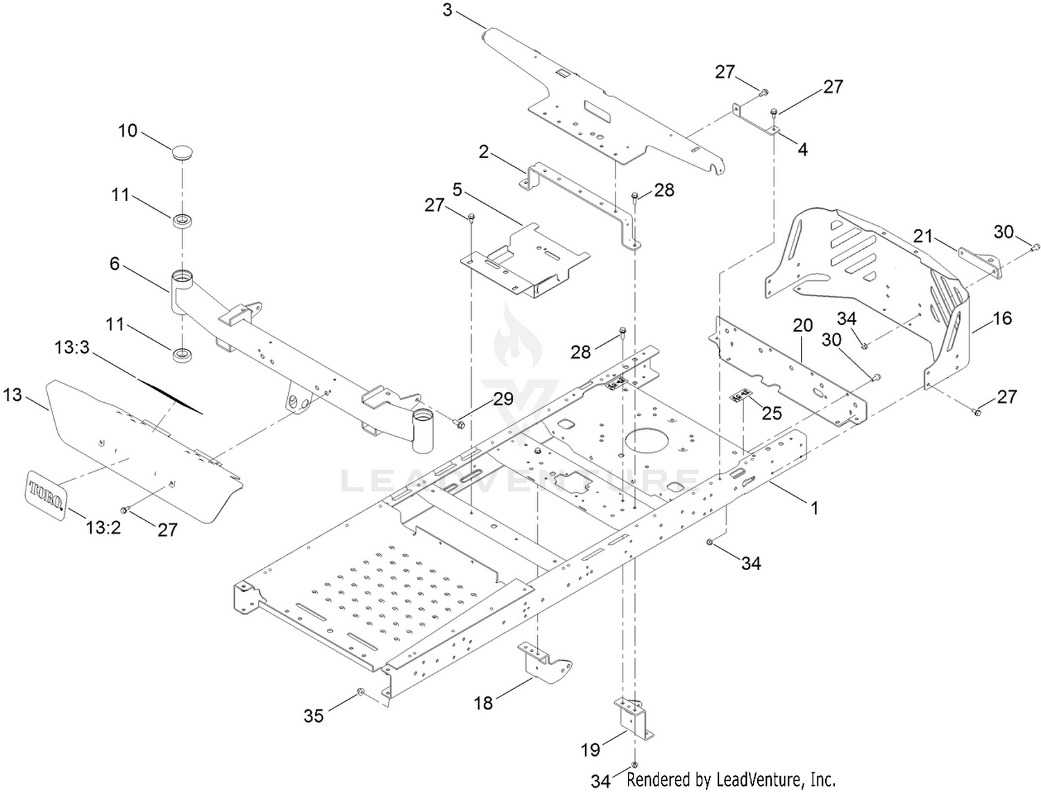 Frame and Front Axle Assembly