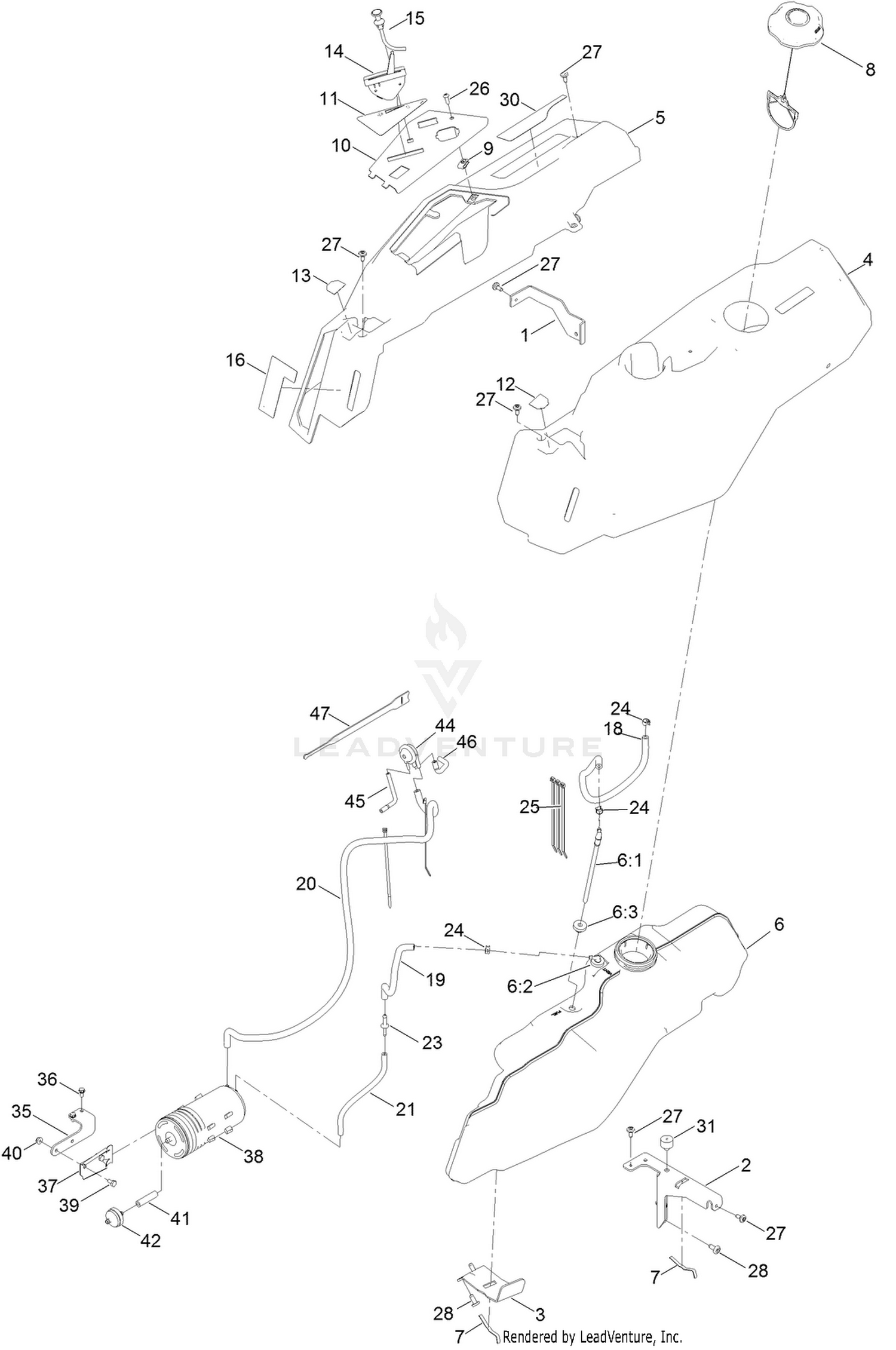 Body Styling and Fuel Pod Assembly