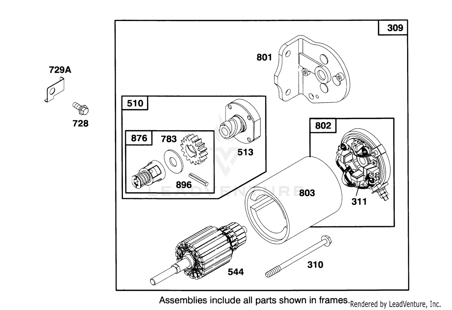 Engine Briggs  Stratton Model 286707-0453-01 7