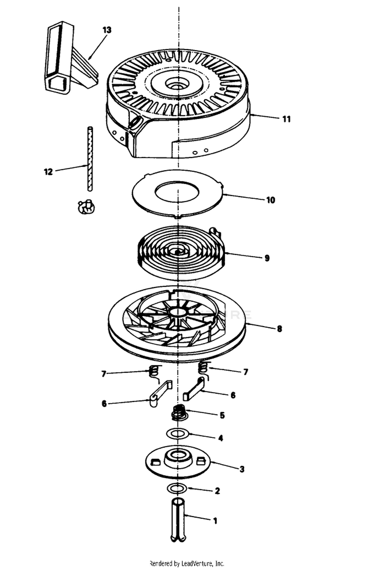Rewind Starter N0. 590635