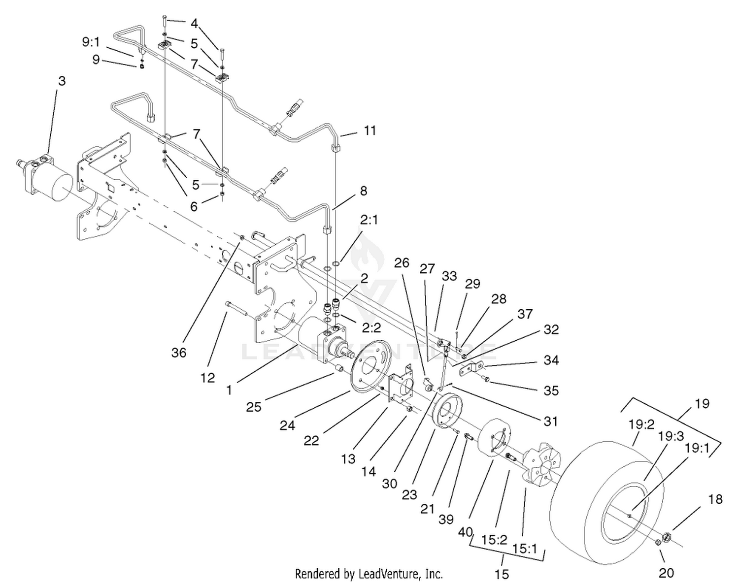 Front Wheel and Brake Assembly