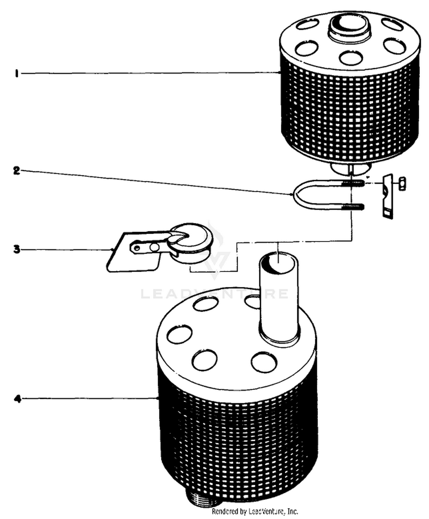 Muffler And Spark Arrestor With Cab
