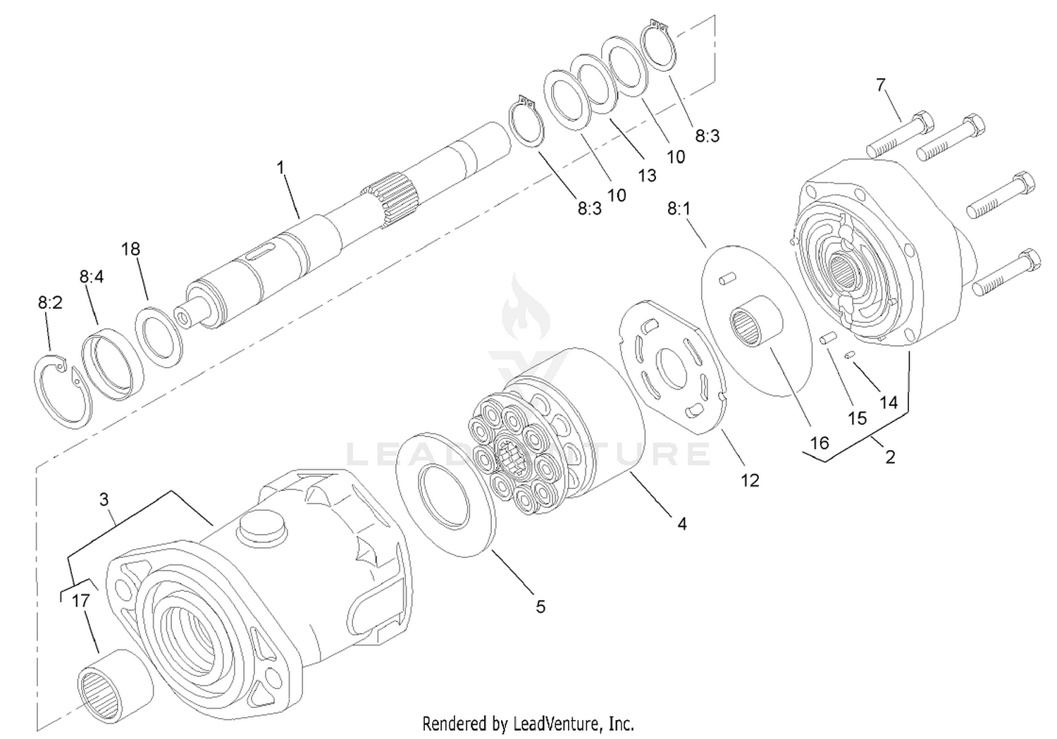 Piston Motor Assembly No. 104-0764