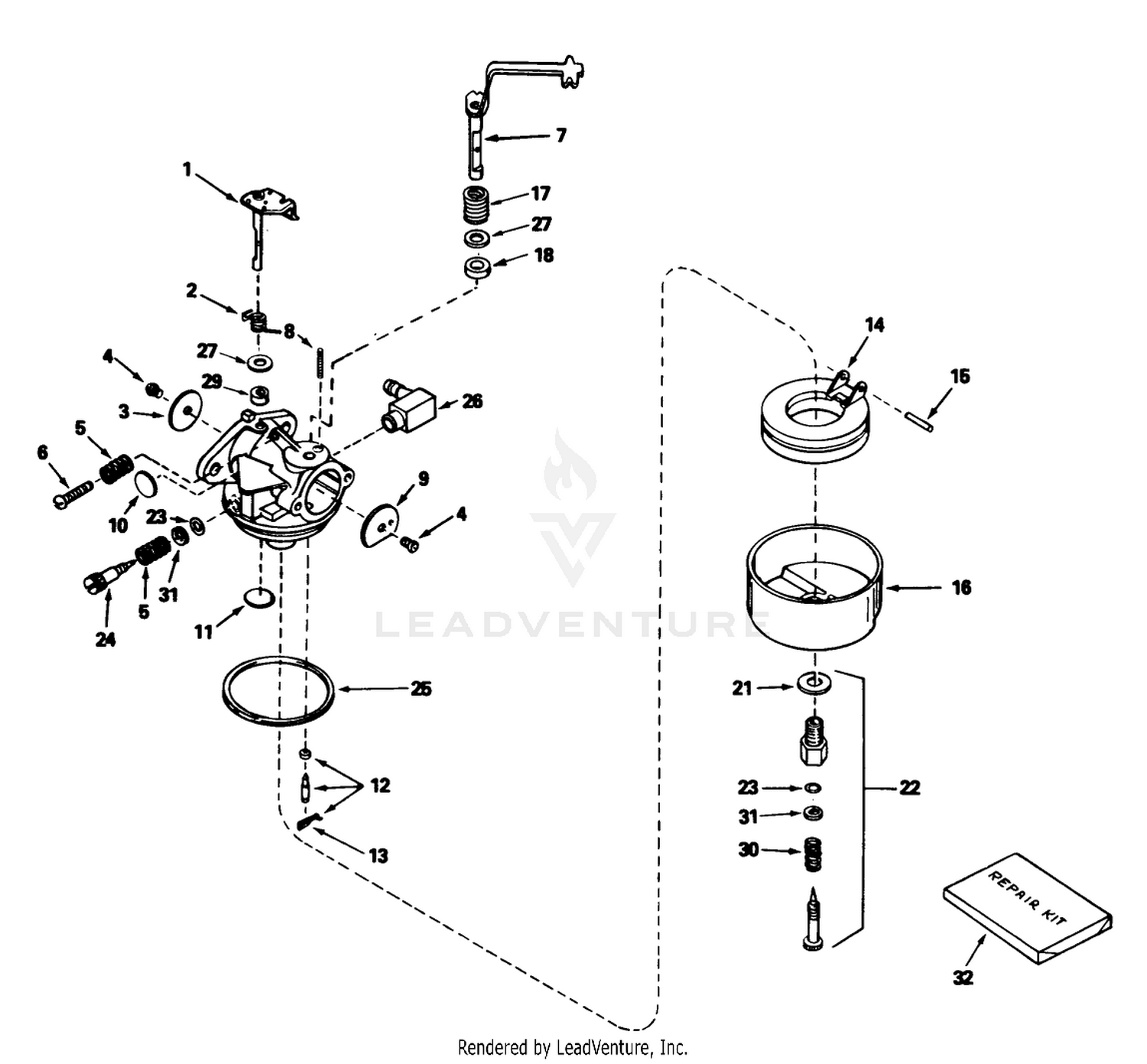Carburetor Assembly No. 631921