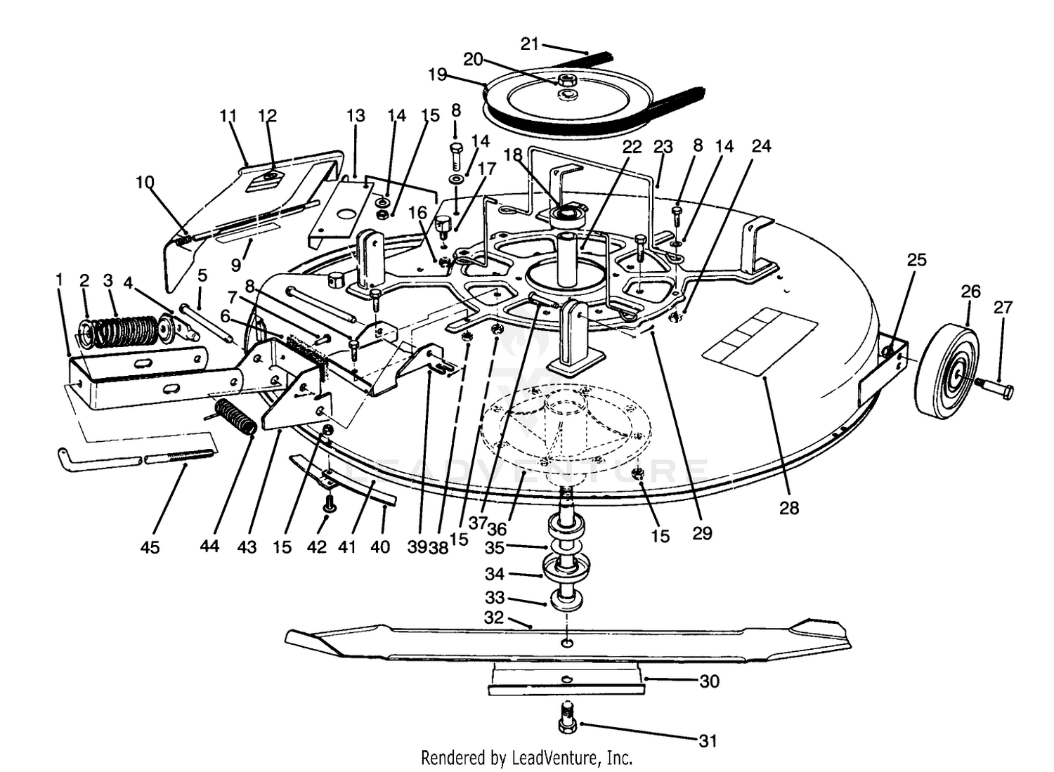 Mower Assembly-Used On Model No. 70140