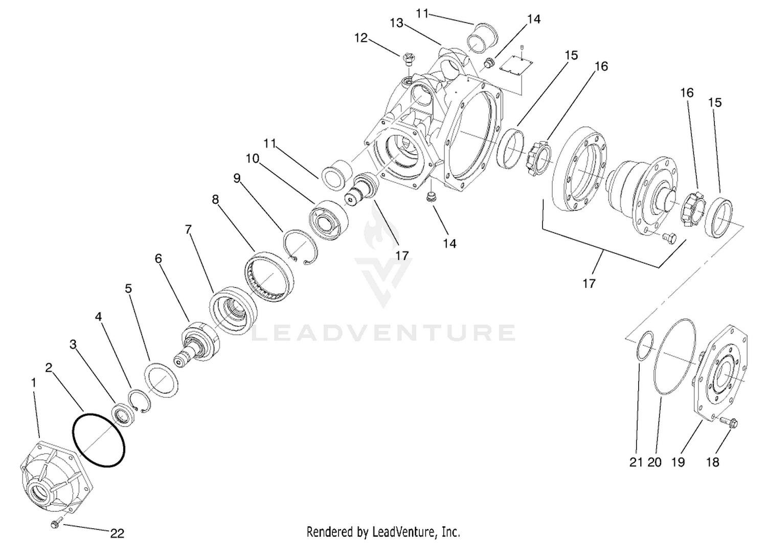 4wd Axle-Housing Assembly