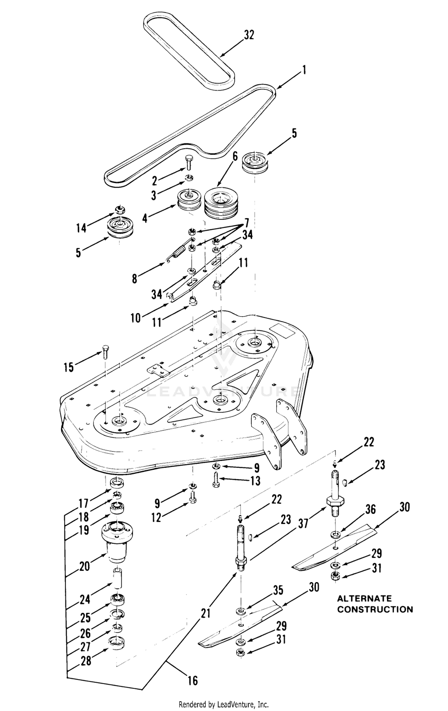 Rear Discharge Mowers-36 In. (92 Cm) Vehicle Identification Numbers 05-36yr01 2
