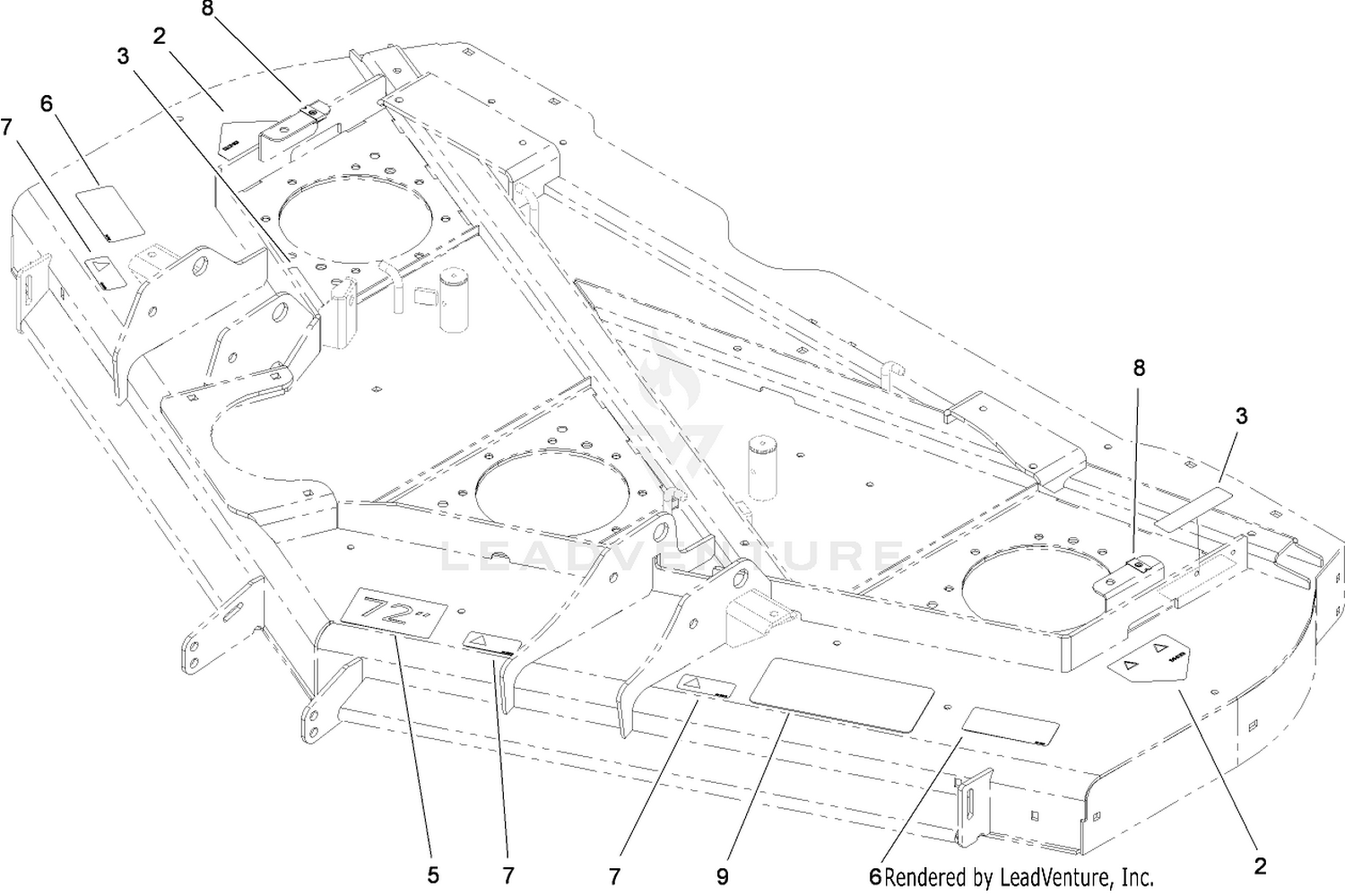 Deck Decal Assembly No. 108-9903