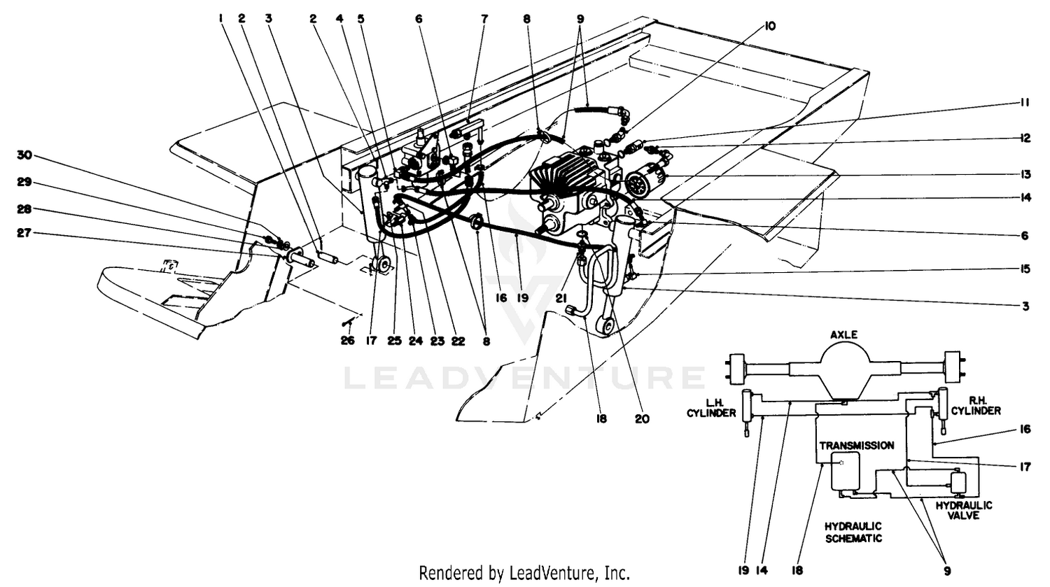 Hydraulic Valve And Lift Arm And Cylinders
