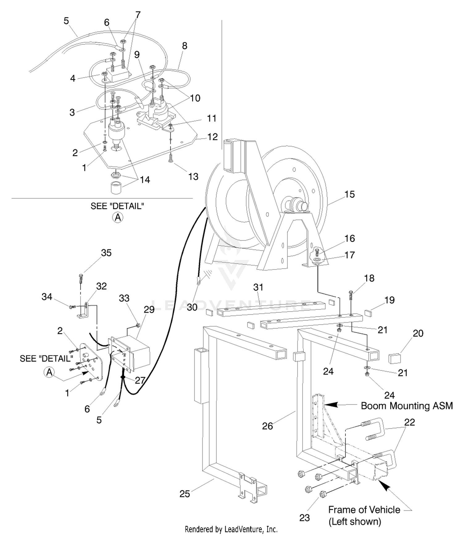 HOSE REEL FRAME