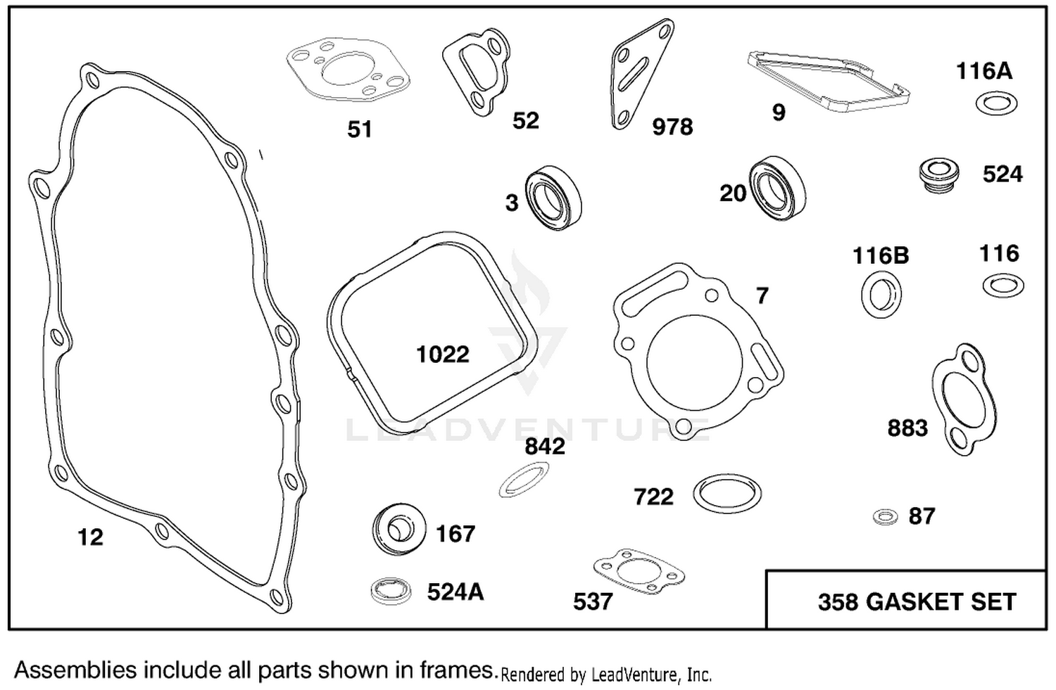 Engine Briggs  Stratton Model 303447-0480-01 9