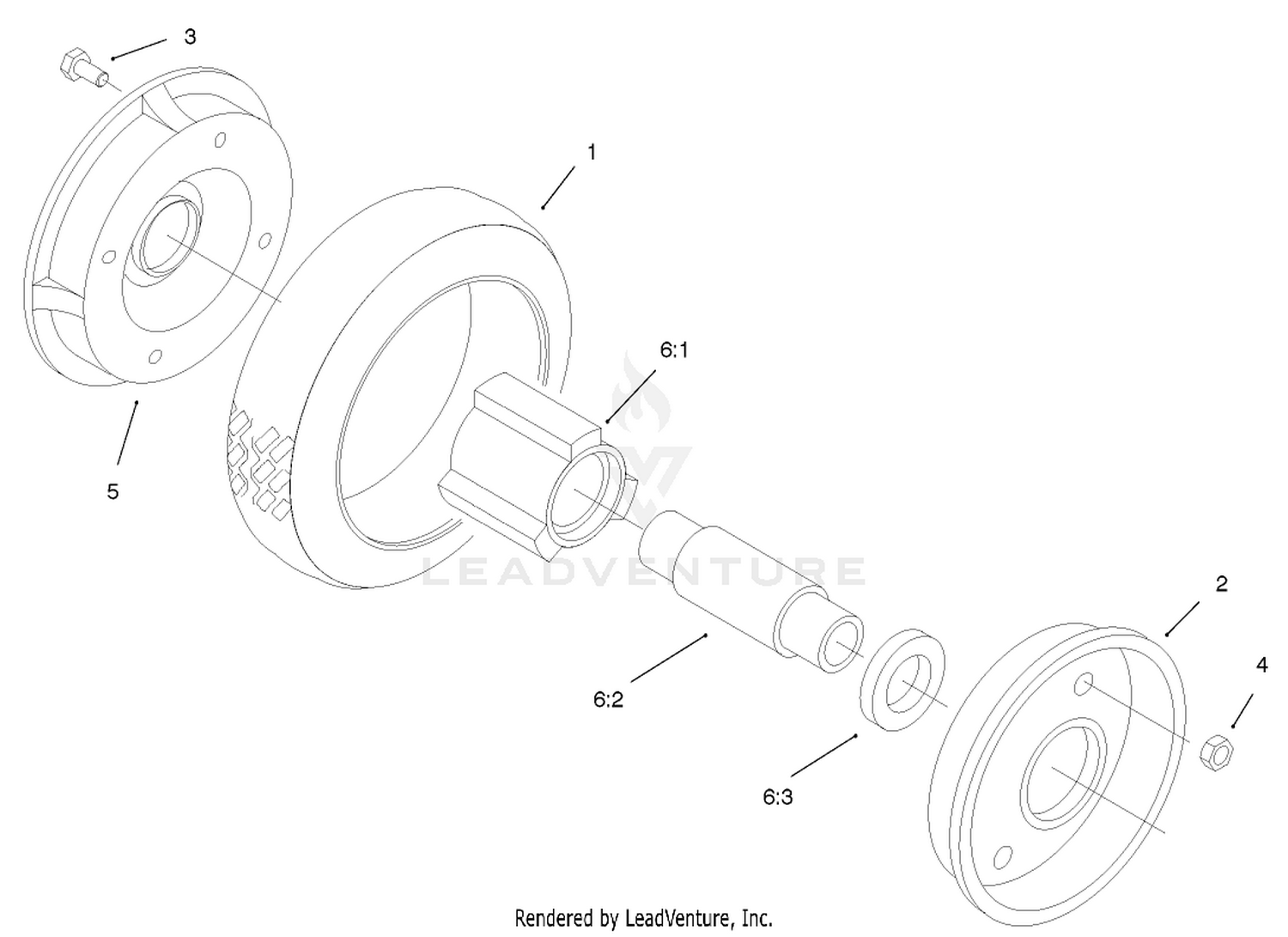 Rear Wheel And Tire Assembly No. 74-1720