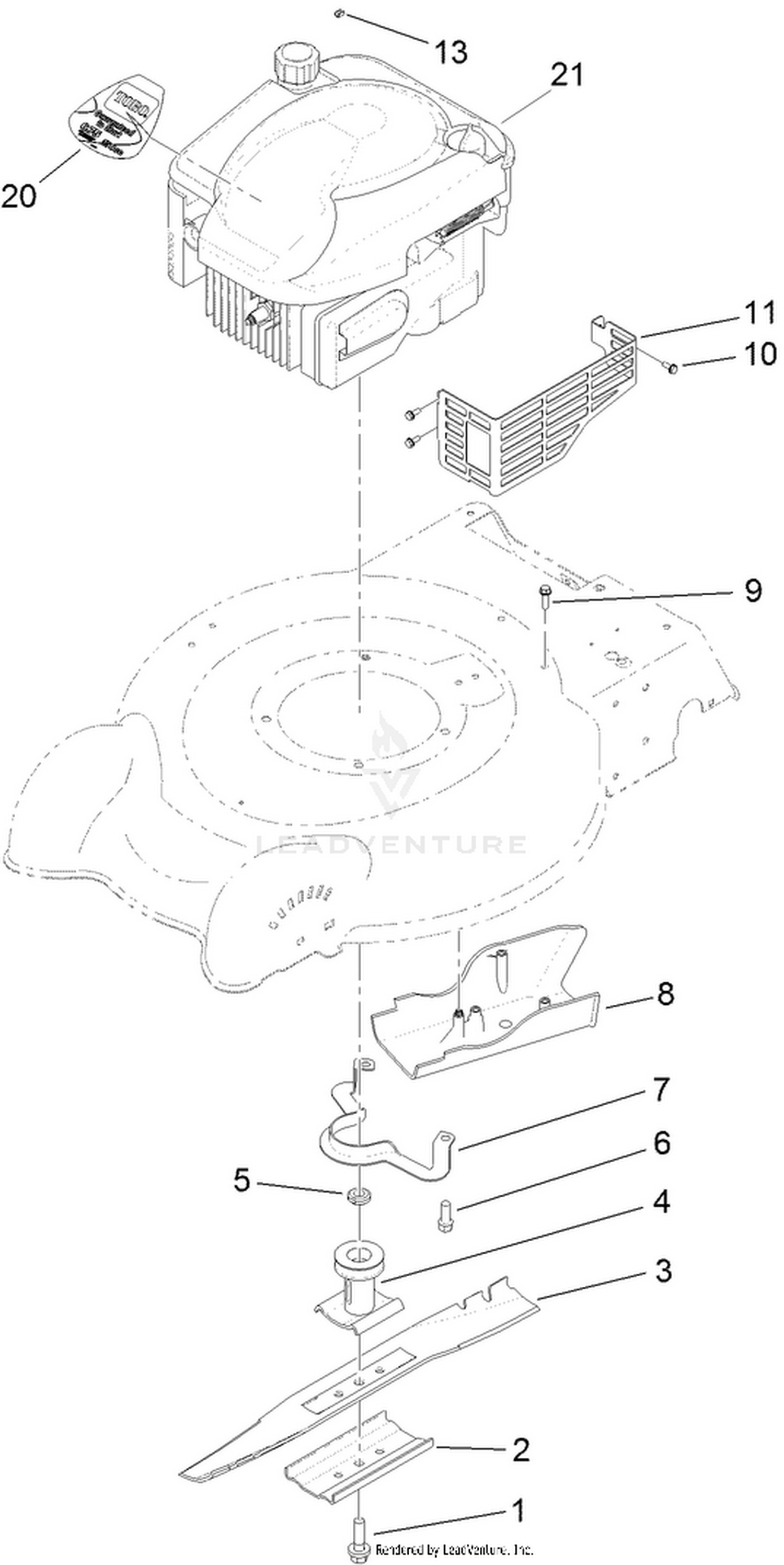 Engine and Blade Assembly