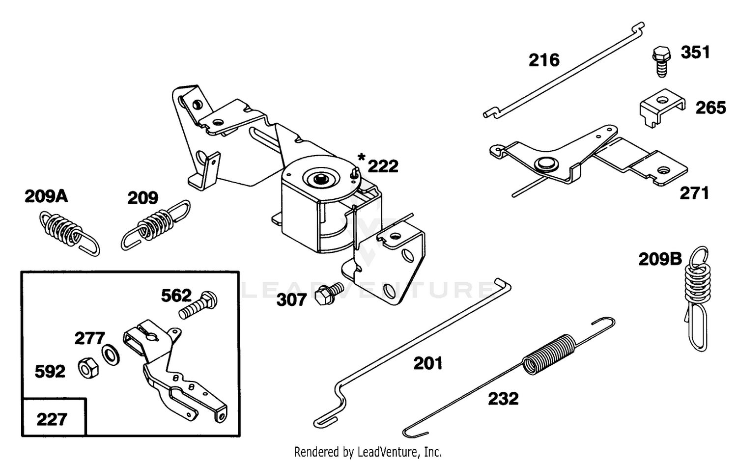 Engine Briggs  Stratton Model 303447-0446-01 6