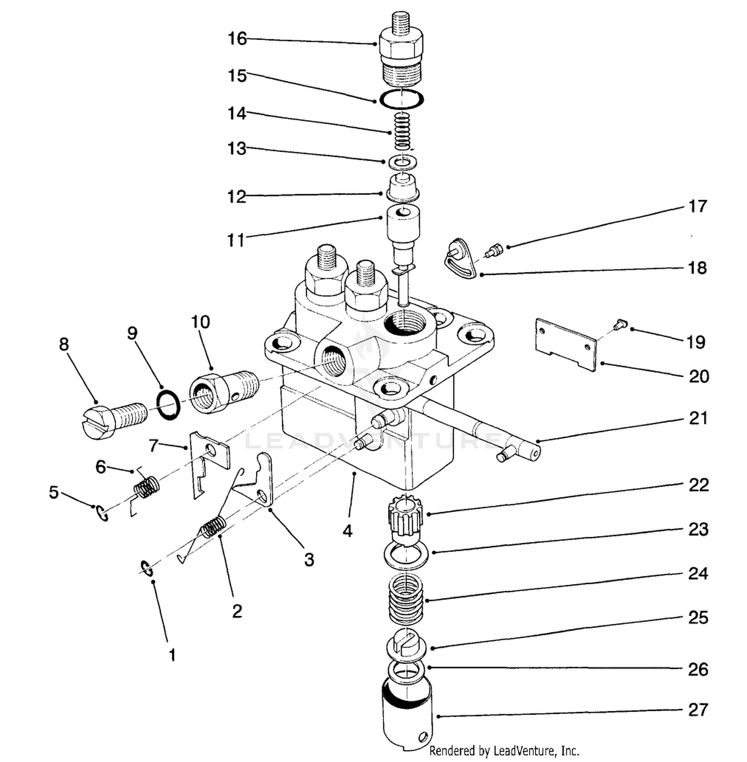 Fuel Injection Pump Assembly No. 42-8000 (cont.) (used On Serial No. 50001-60267)