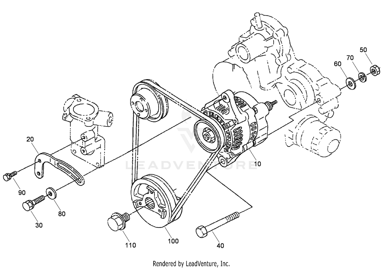Alternator and Pulley Assembly