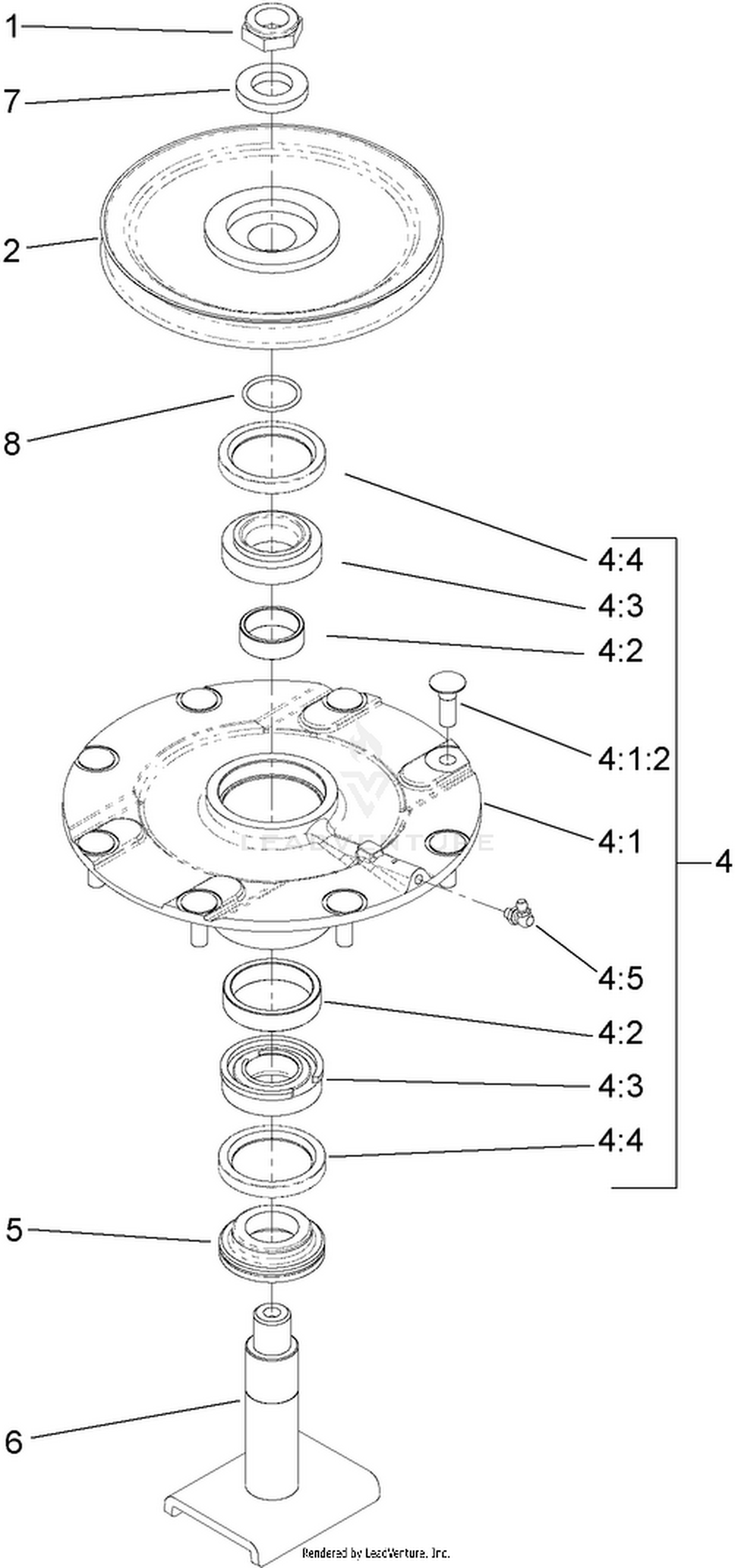 Low Driven Spindle Assembly No. 119-4776
