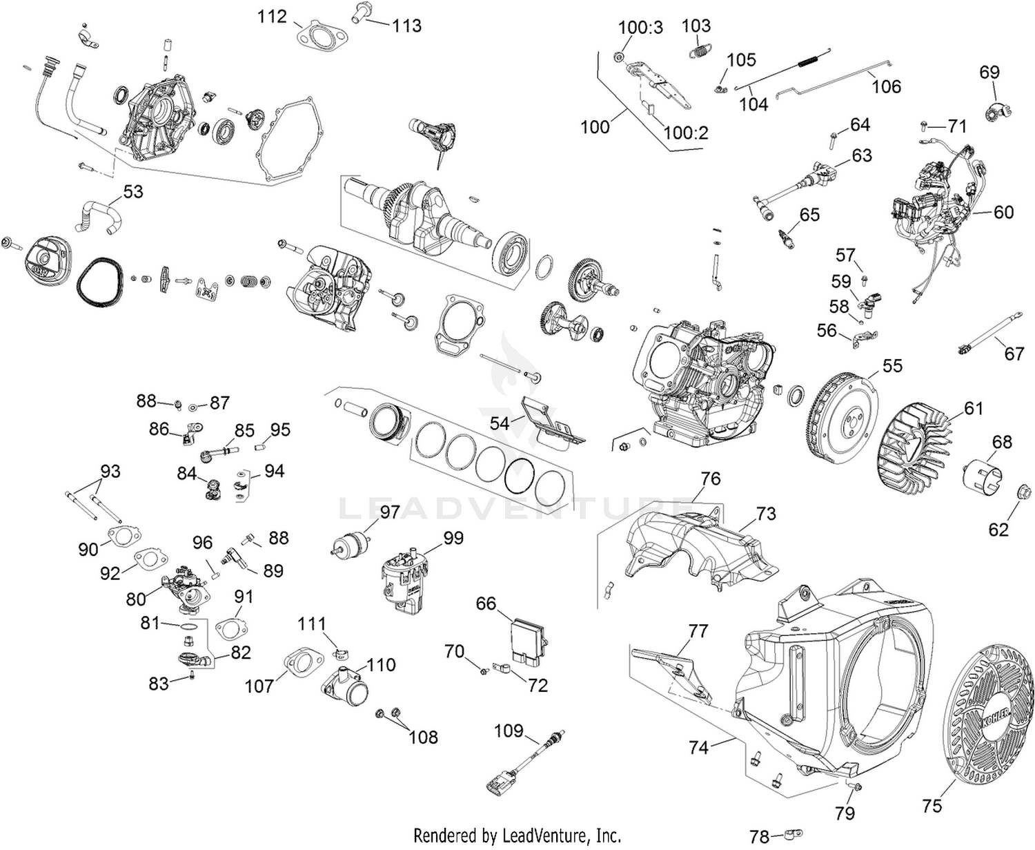 Engine Assembly No. 133-8092 2