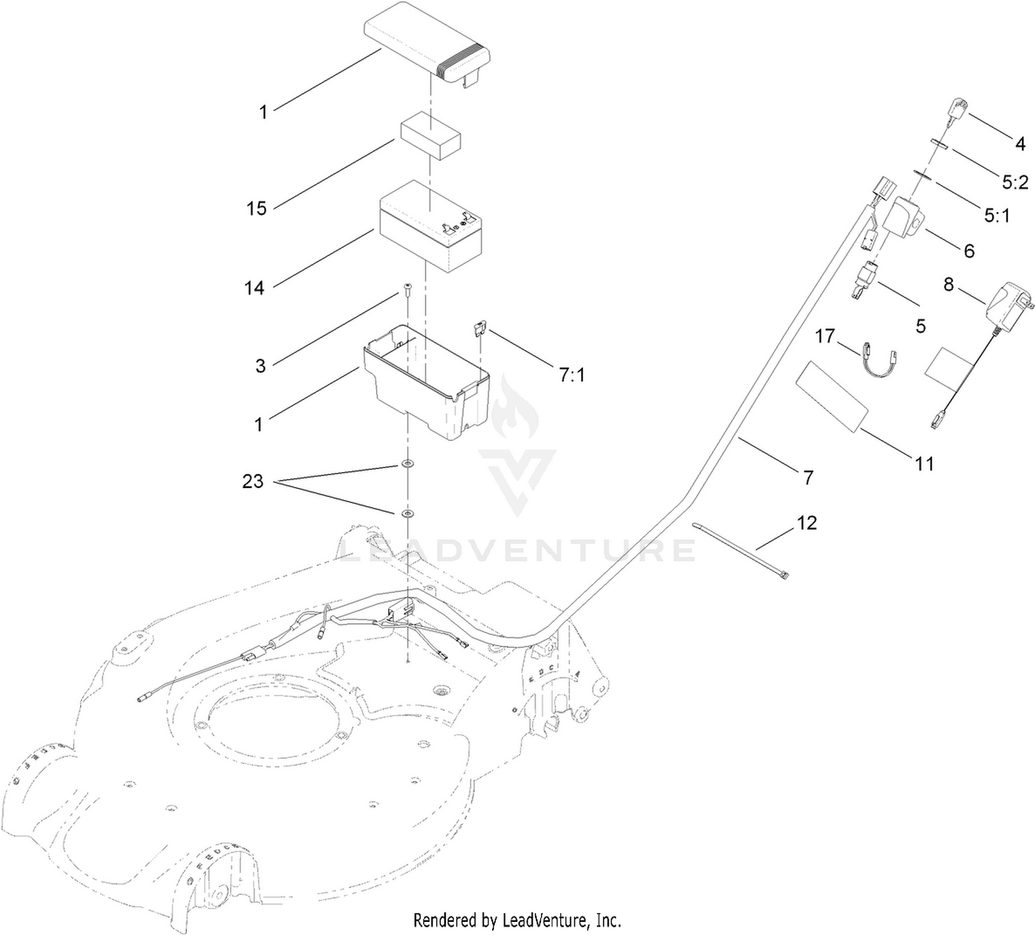 Battery and Harness Assembly
