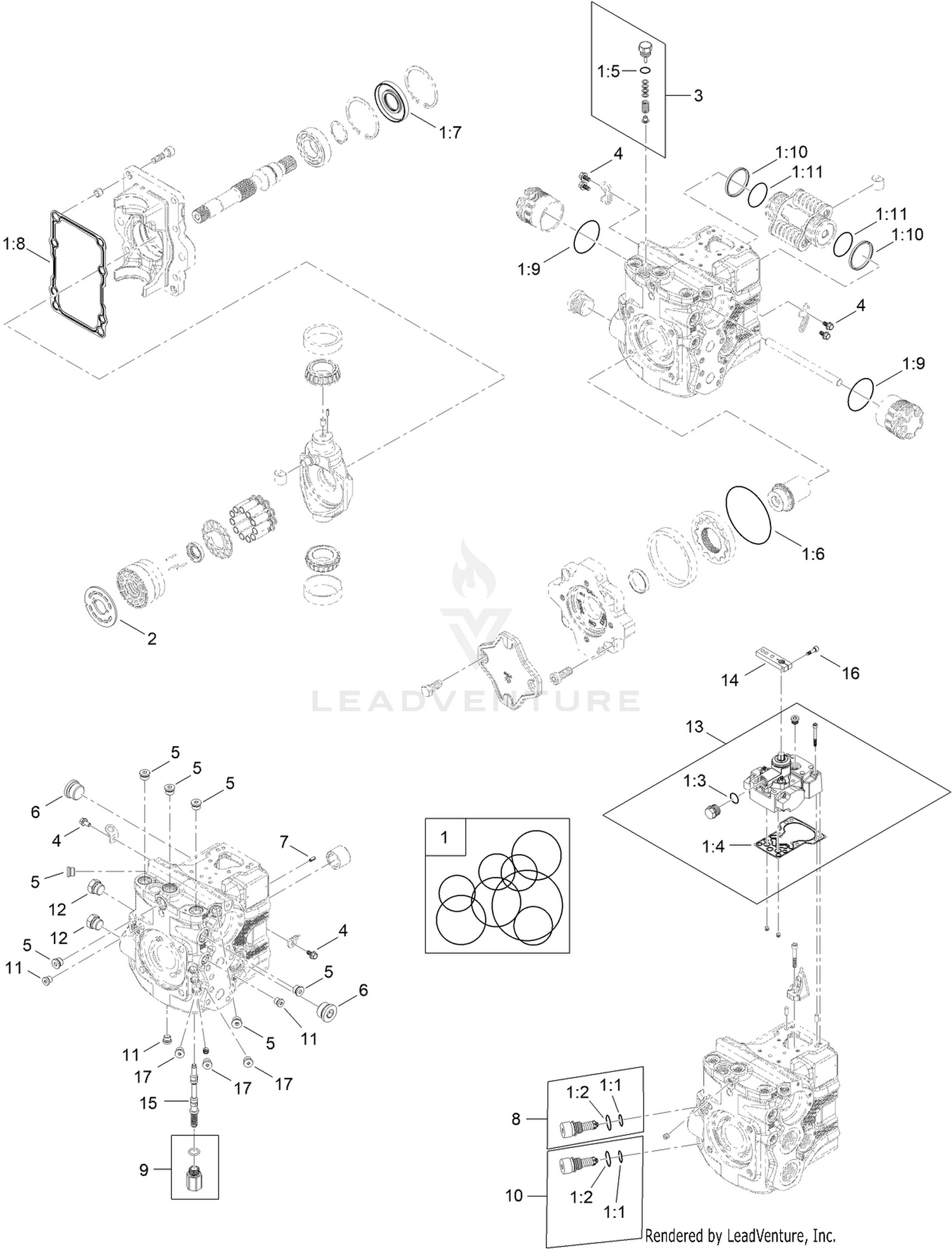 Hydraulic Pump Assembly No. 134-4255