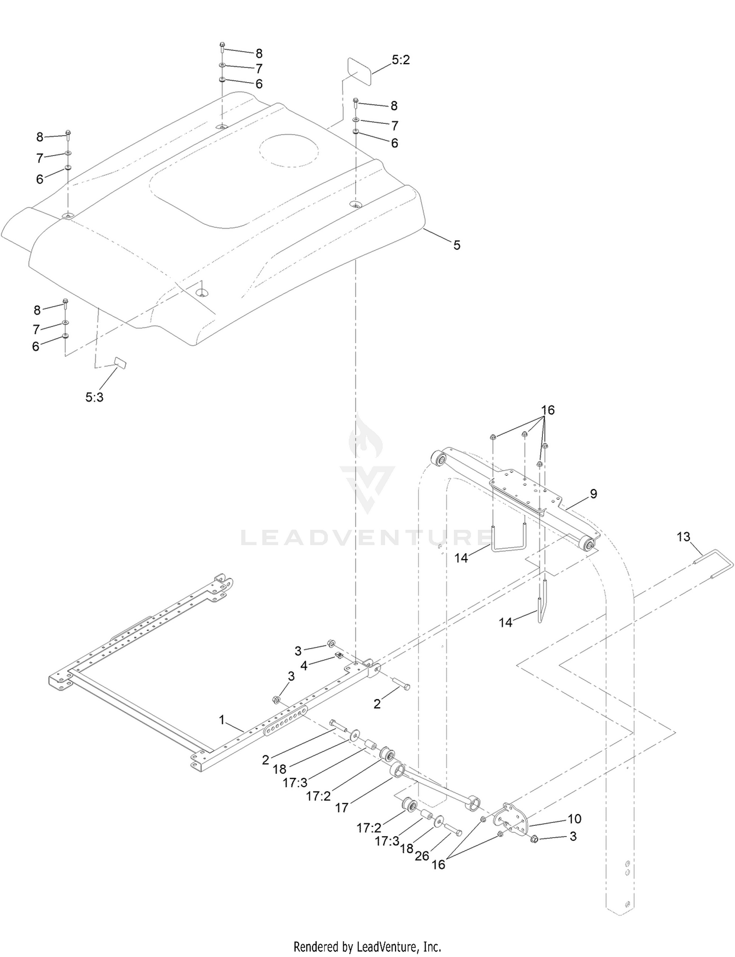 Groundsmaster 5900 Sunshade Assembly