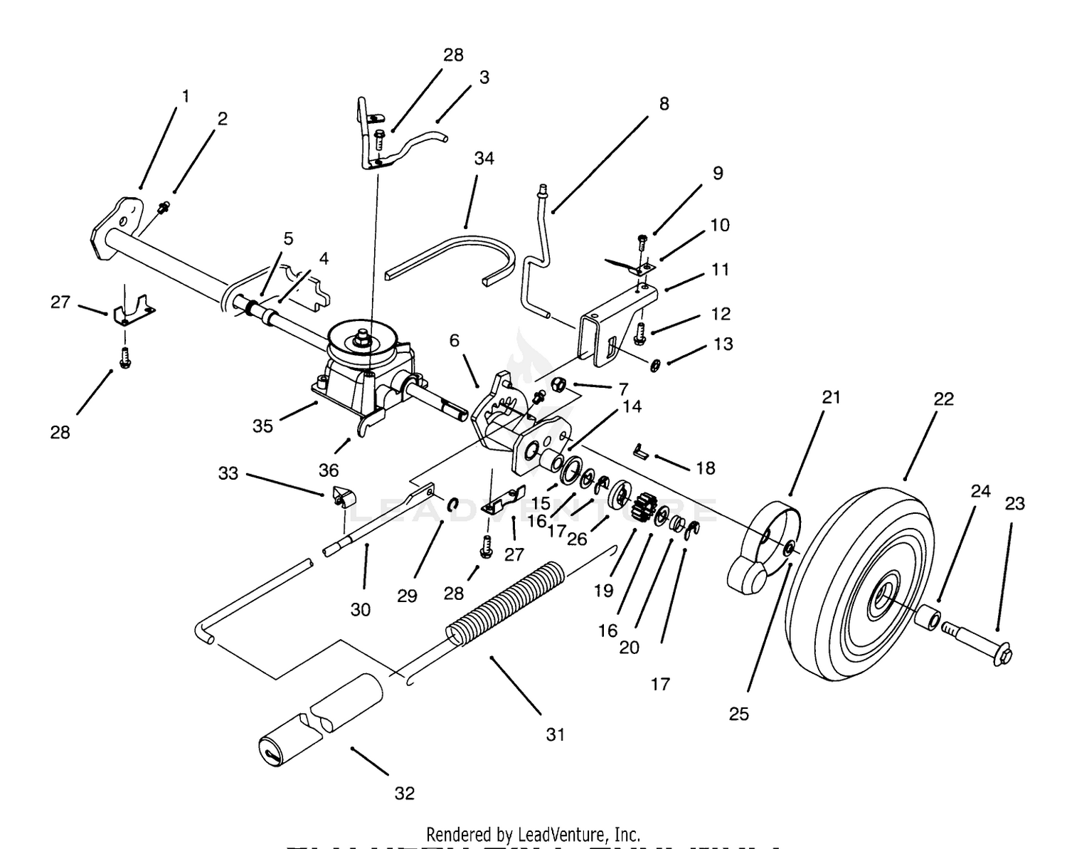 S.p. Rear Axle Assembly