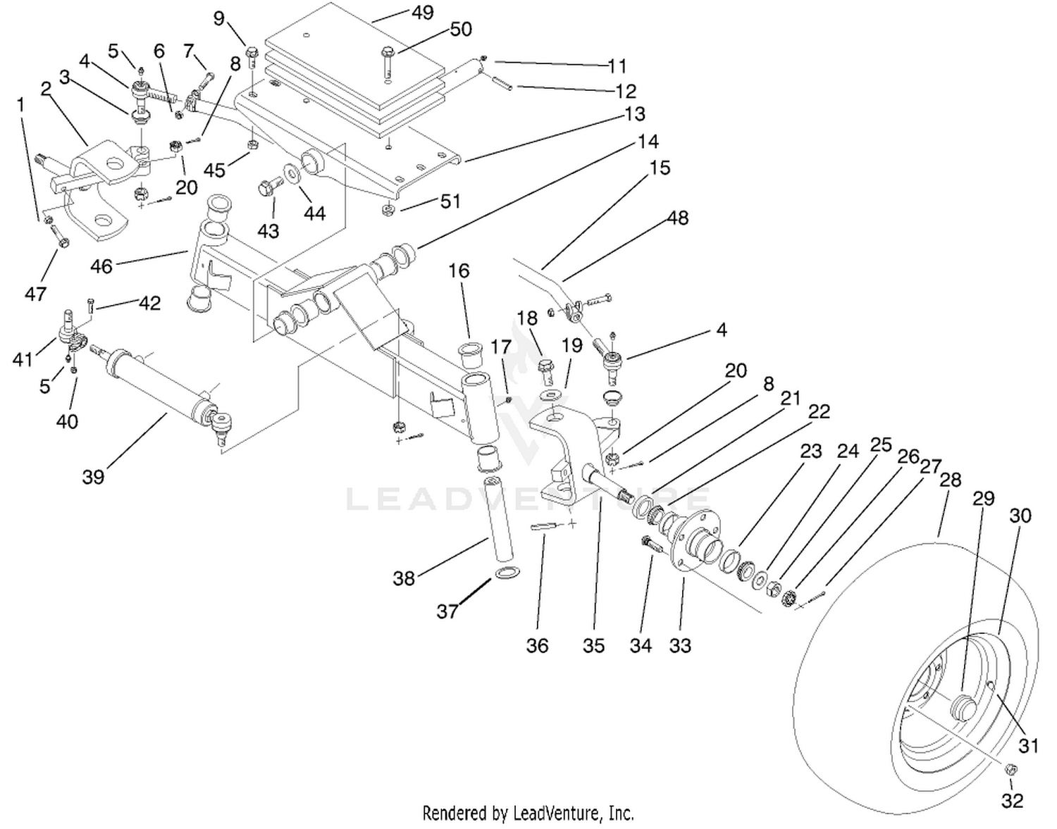 Rear Axle Assembly (model No. 30301)