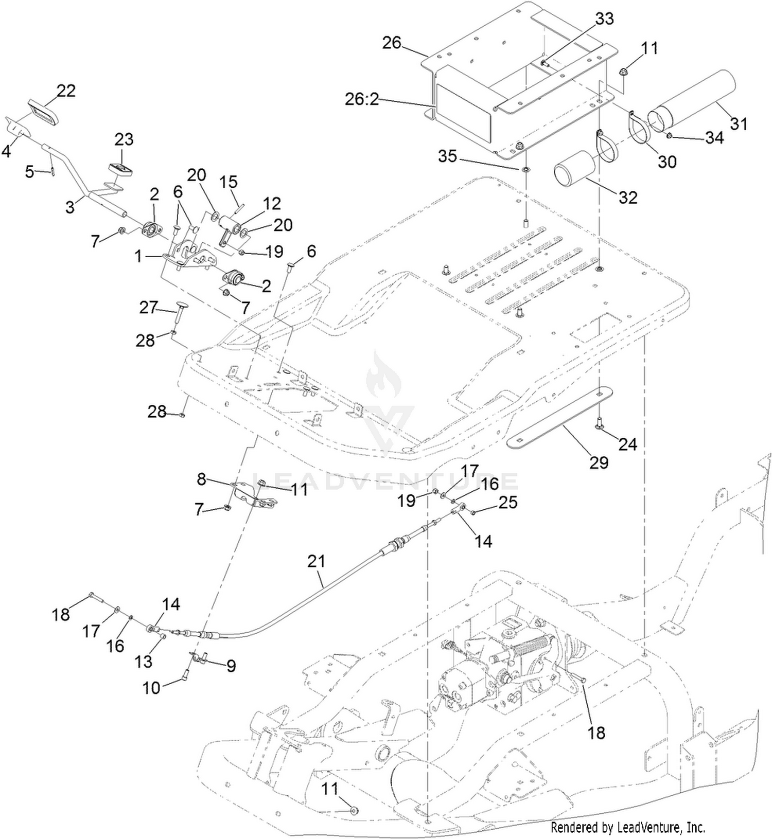 Traction Pedal Assembly