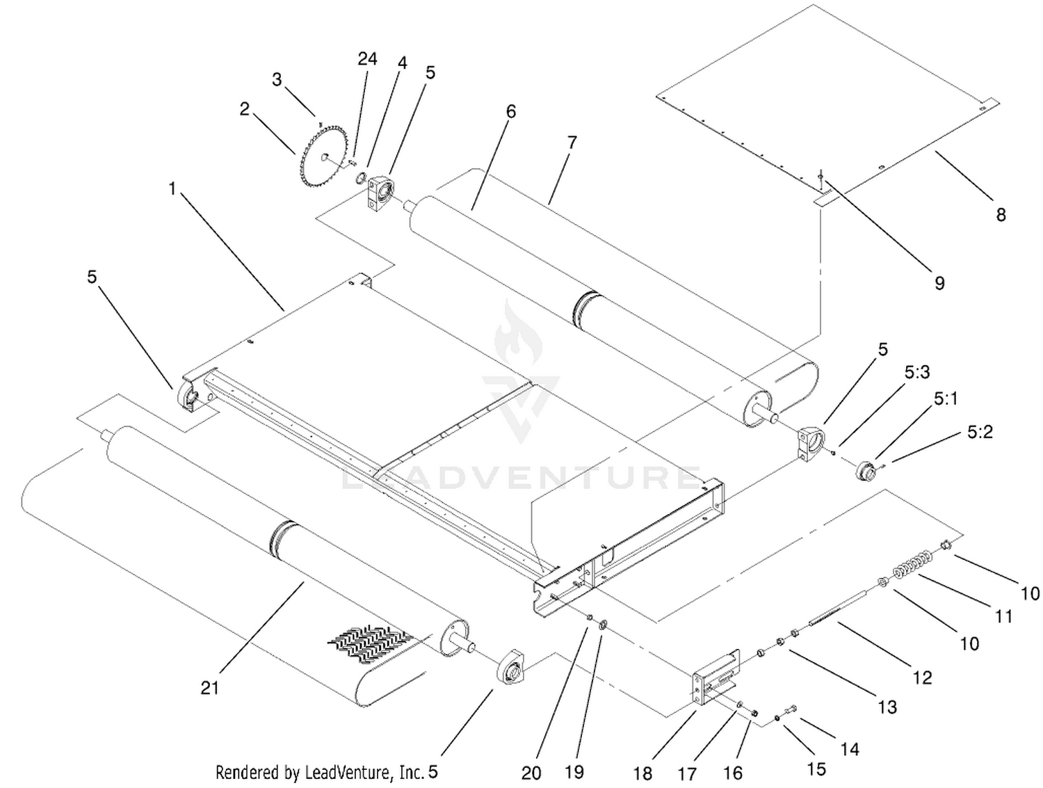 Slider Bed And Roller Assembly