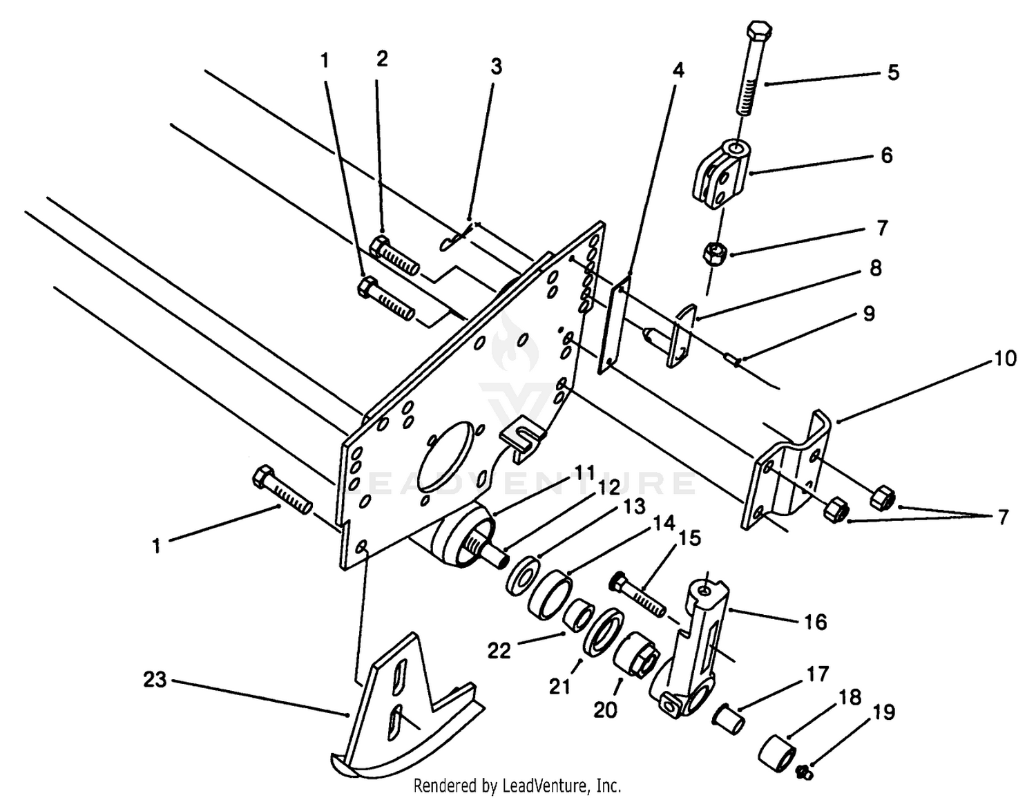 5 Blade Cutting Unit Roller Assembly