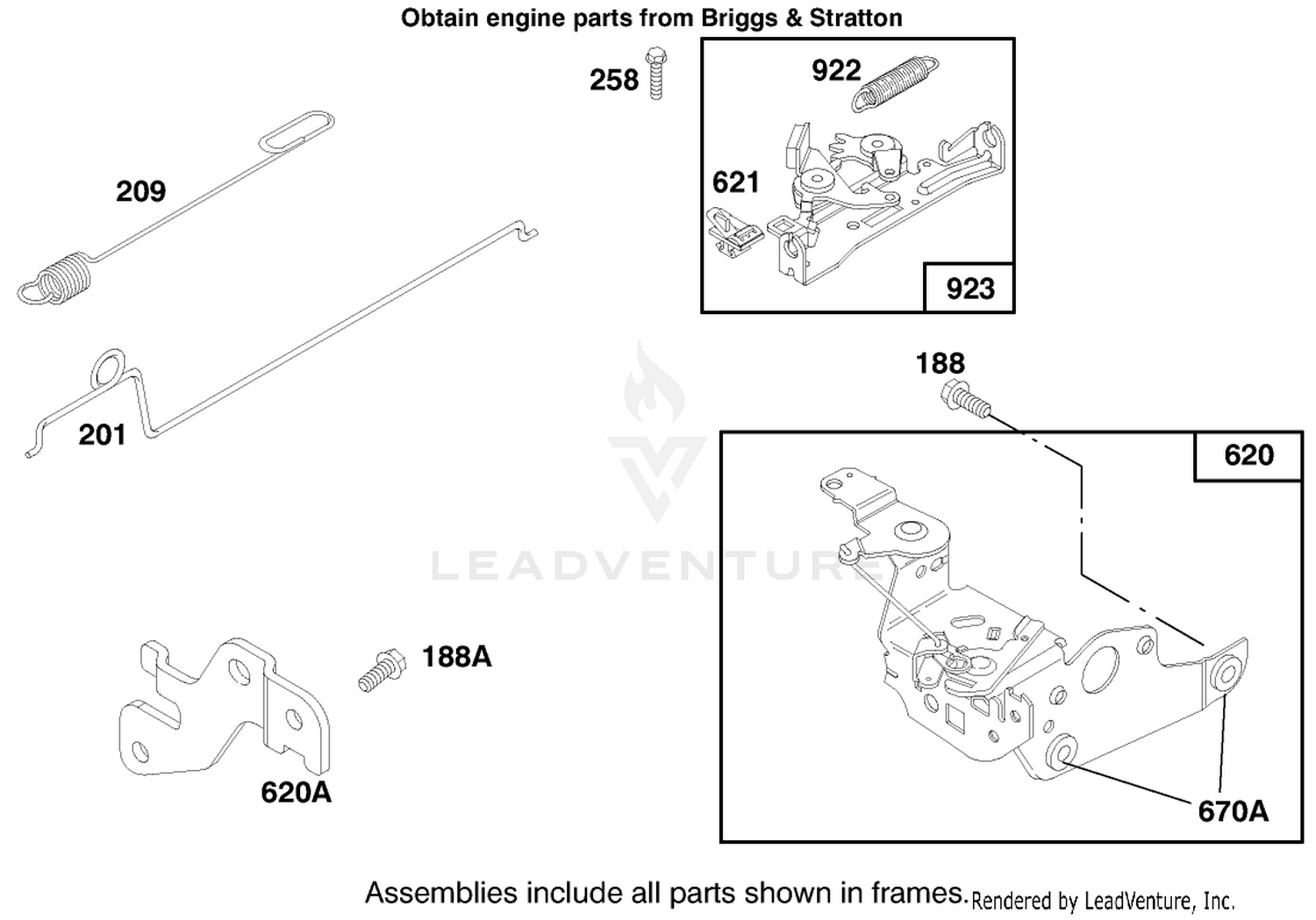 Engine Briggs  Stratton Model 12f802-0667-01 4