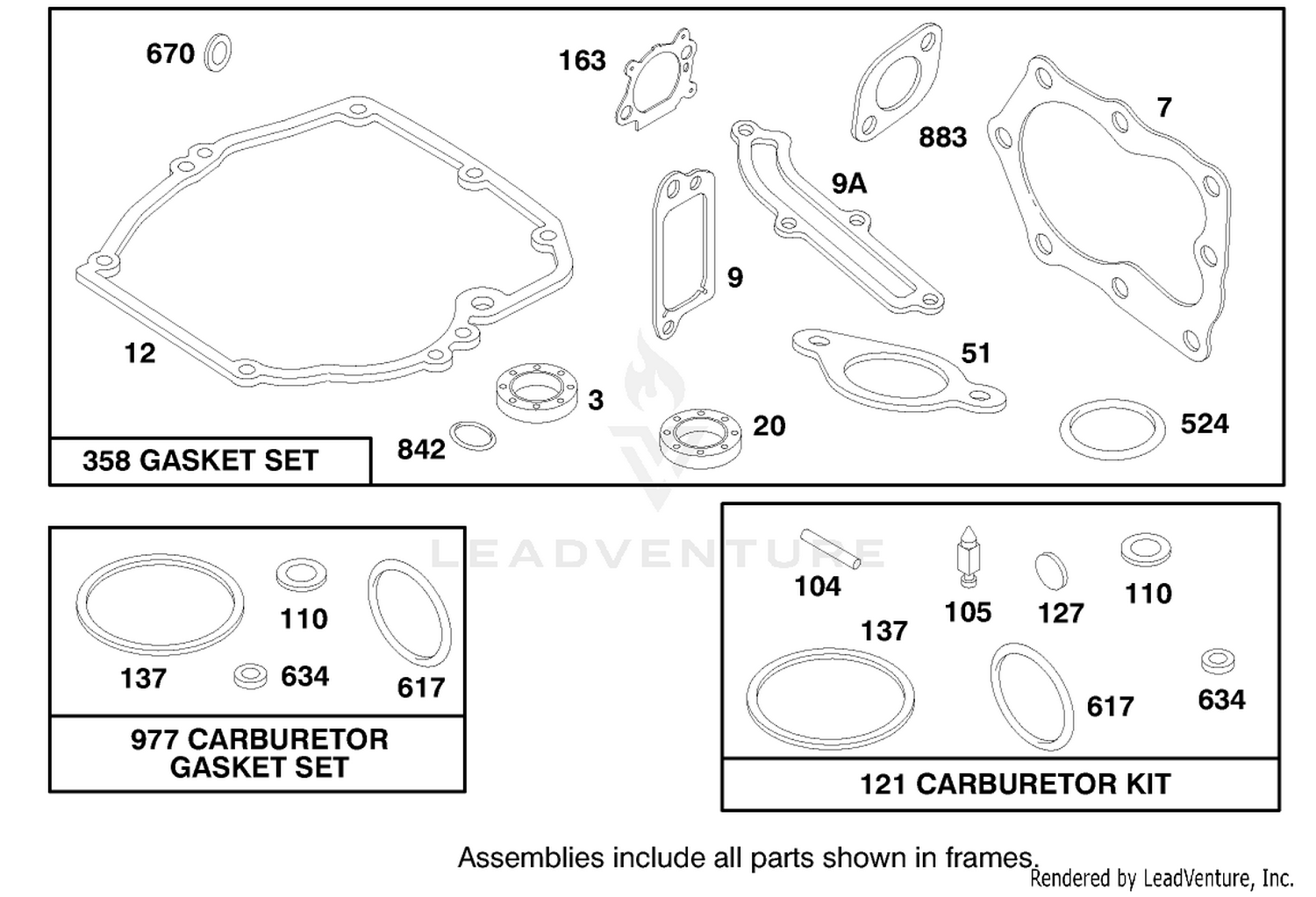 Engine Briggs  Stratton Model 12h807-0660-01 9