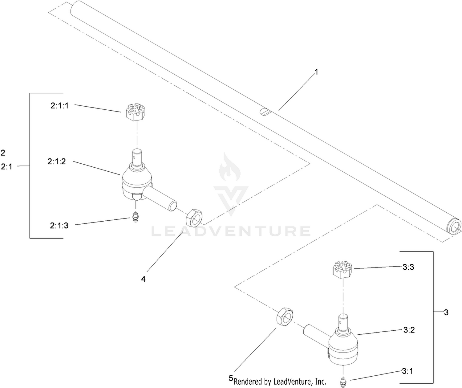 Tie Rod Assembly No. 110-5334-03